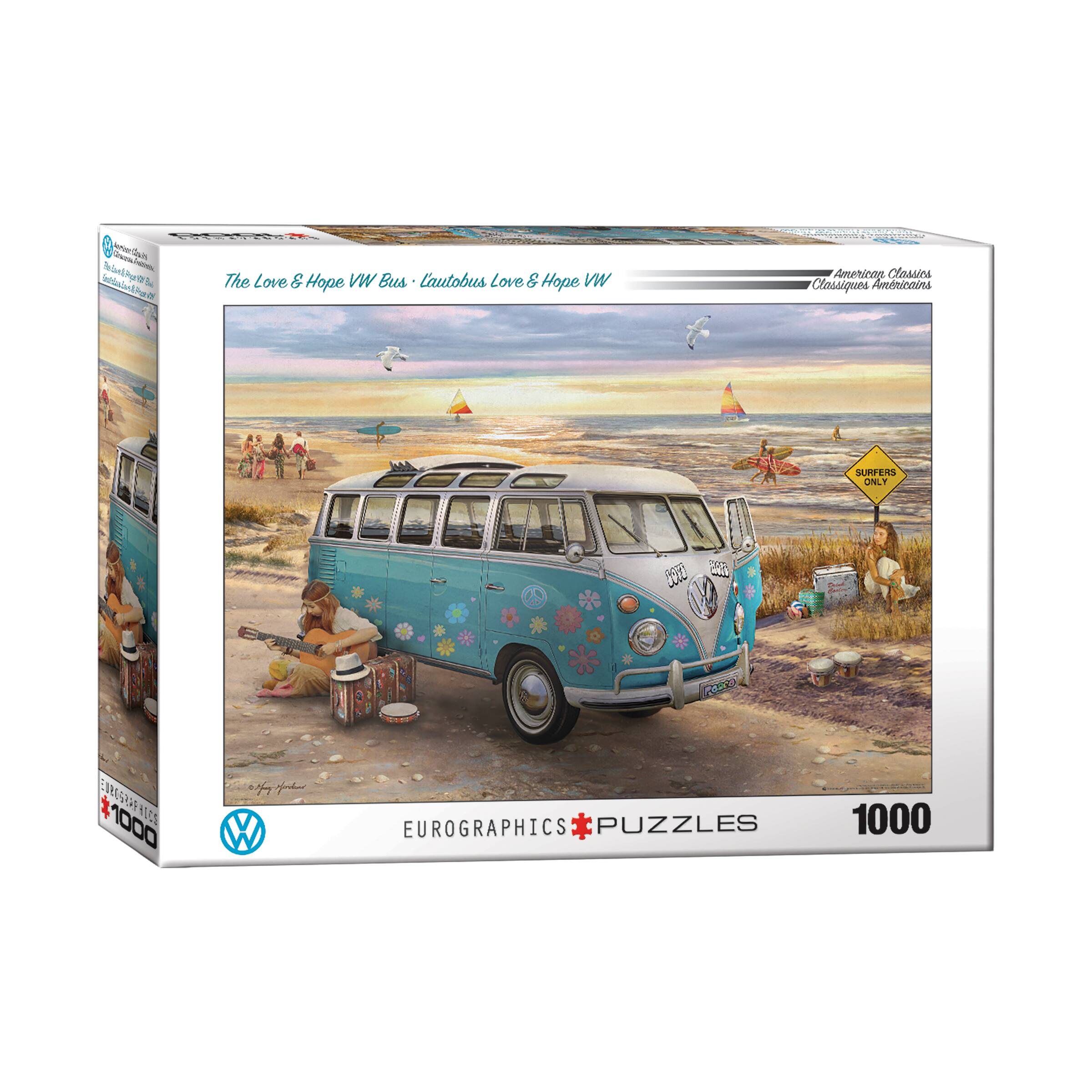 American Classics - The Love &#x26; Hope VW Bus by Greg Giordano: 1000 Pcs