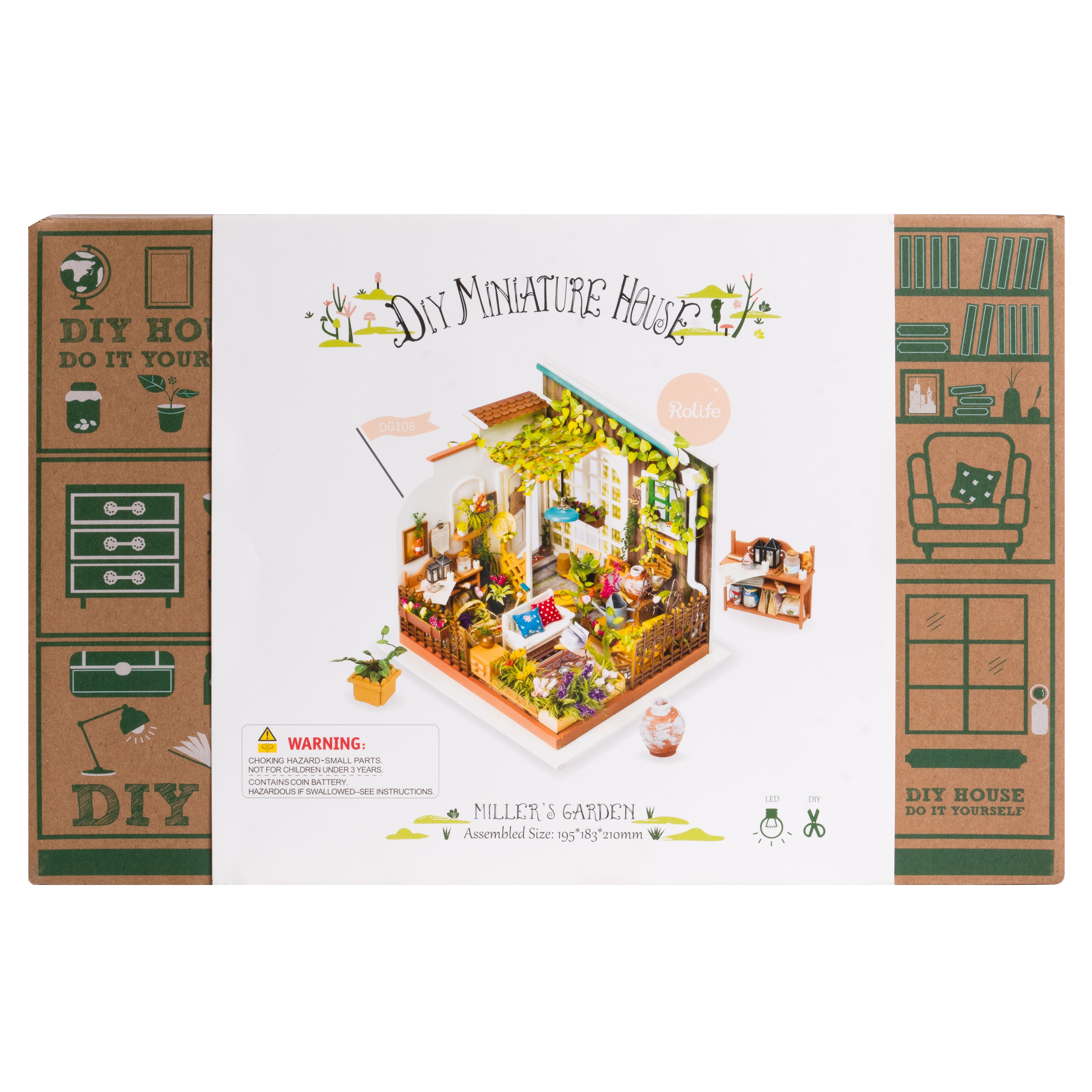 Rolife&#xAE; Miller&#x27;s Garden DIY Miniature House Kit