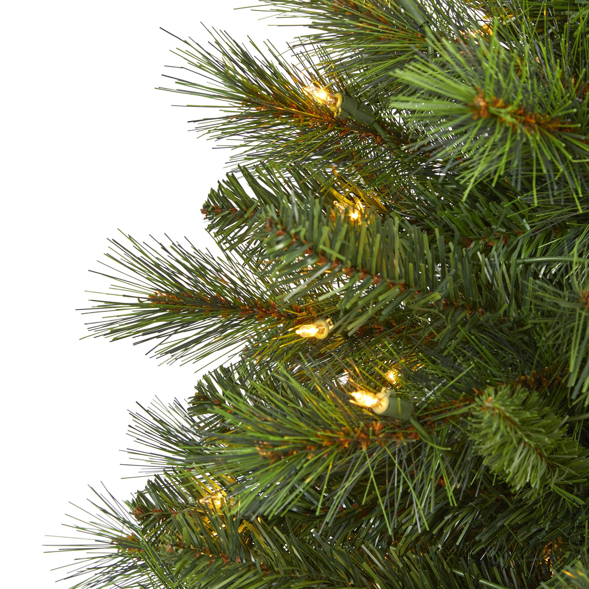 4ft. Pre-Lit West Virginia Mountain Pine Artificial Christmas Tree, Clear LED Lights