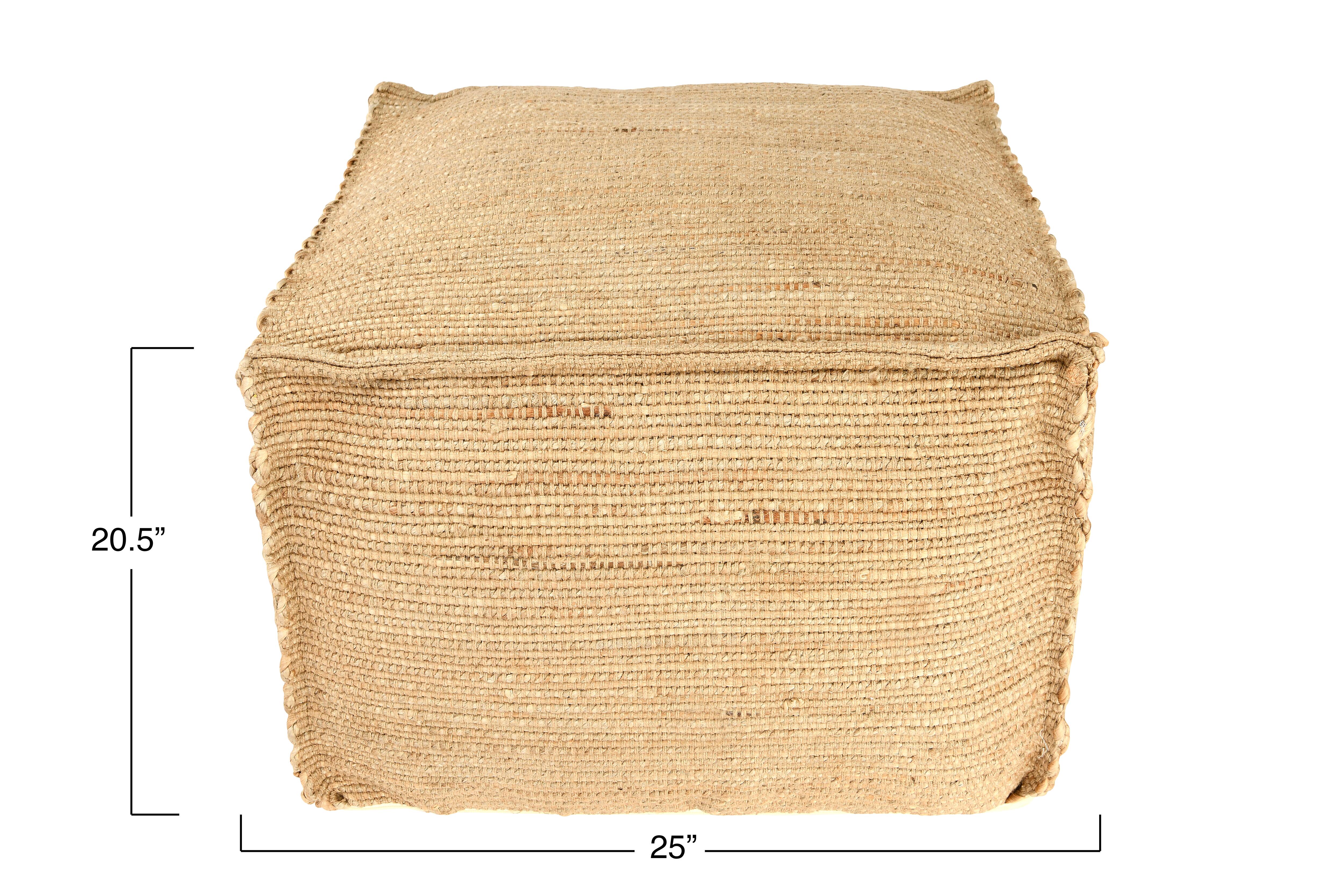 Hello Honey&#xAE; 24&#x22; Handwoven Jute Pouf