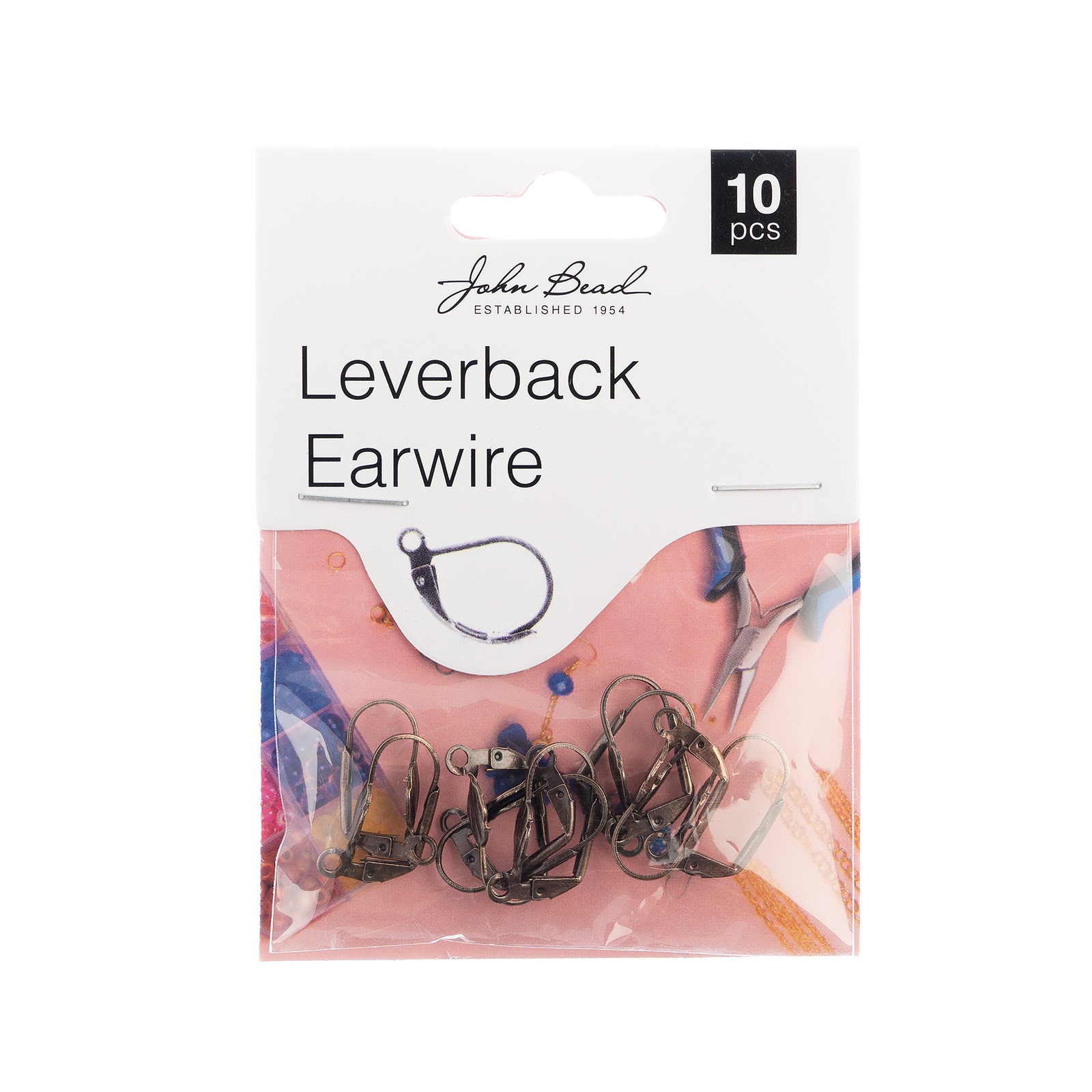 John Bead Must Have Findings 19mm Leverback Earwire, 10ct.