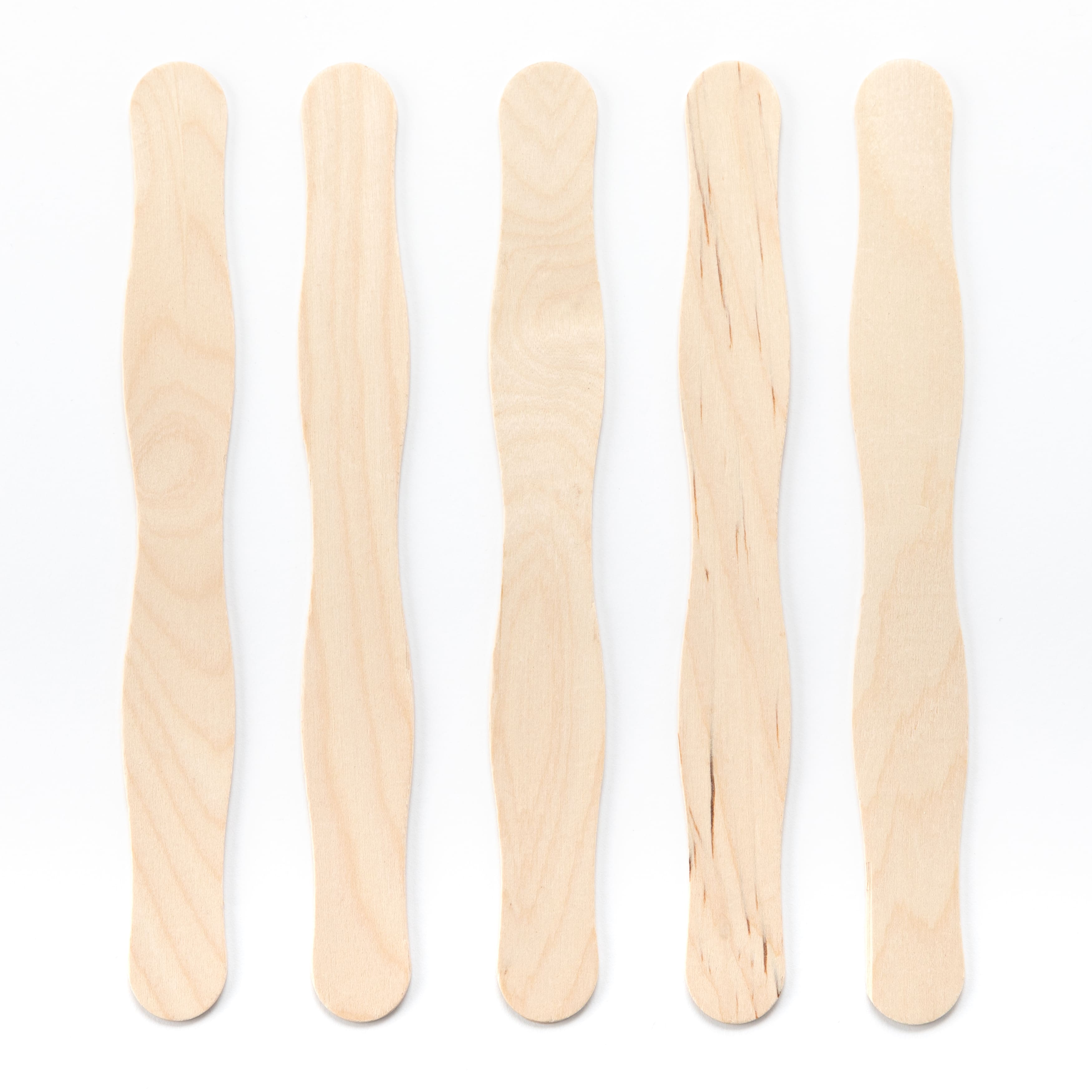 Jumbo Unfinished Wood Craft Sticks - Popsicle Sticks / Fan Sticks