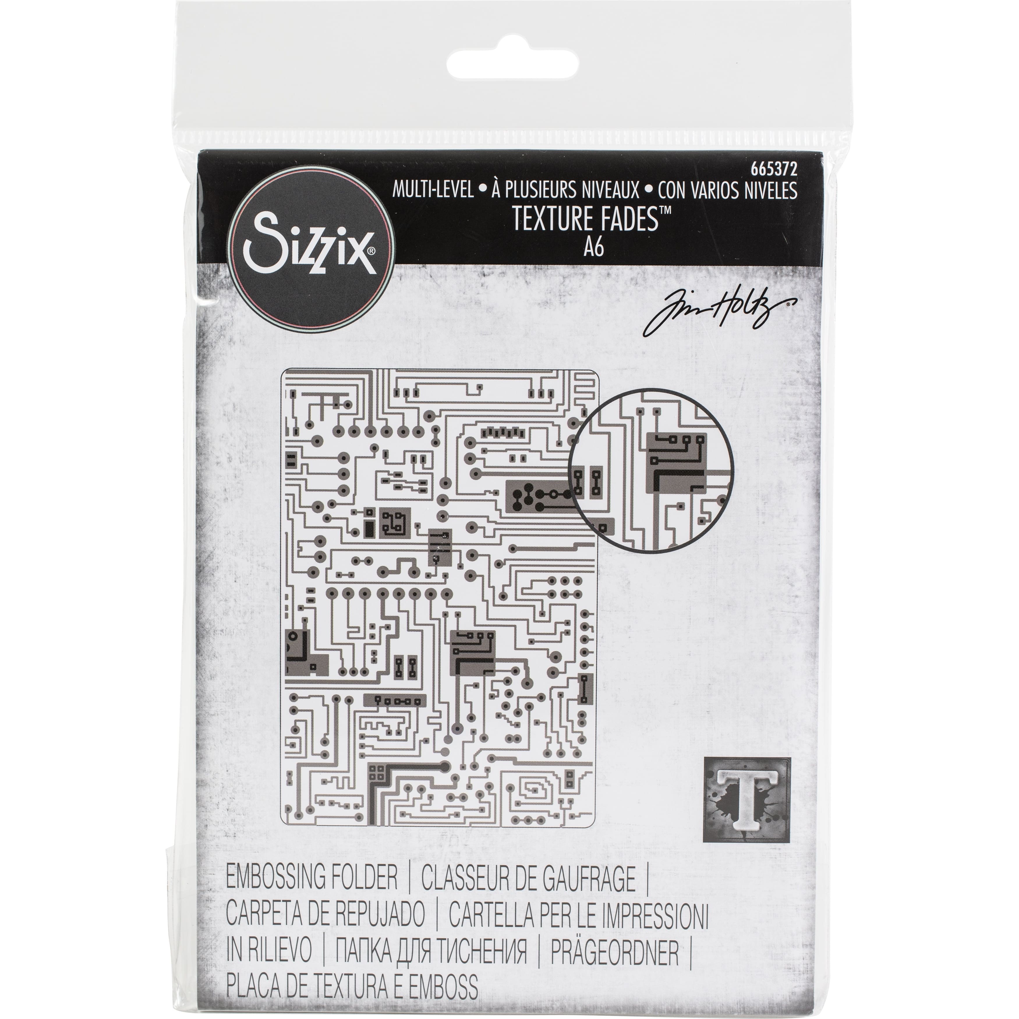 Sizzix&#xAE; 3D Texture Fades&#x2122; Tim Holtz&#xAE; Circuit Board Embossing Folder