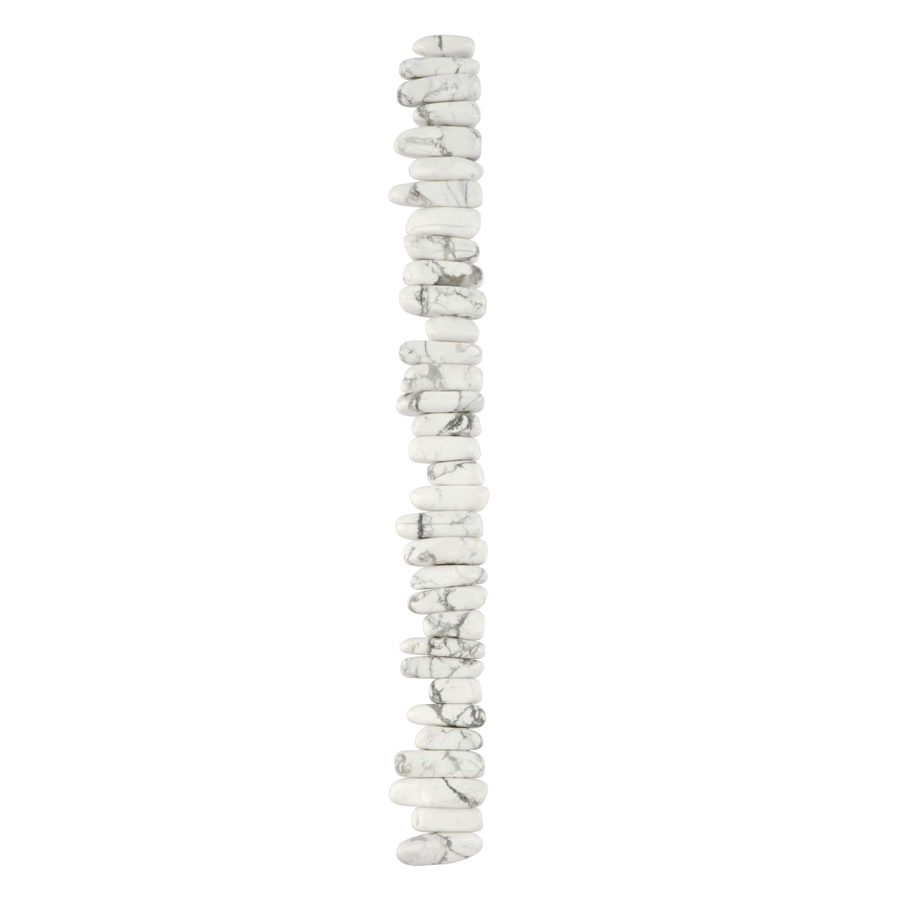 White Howlite Spike Beads by Bead Landing&#x2122;