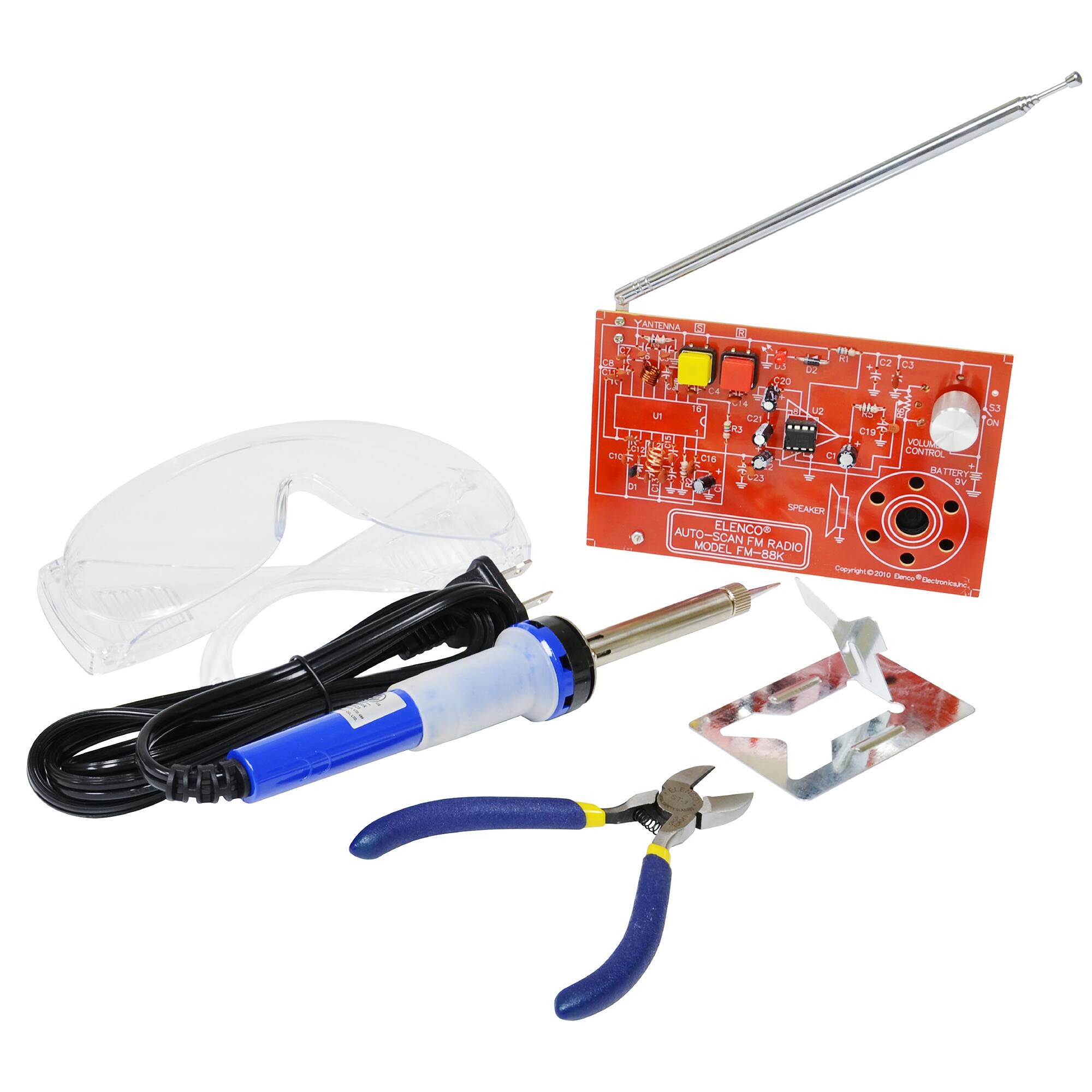 Elenco® WE MAKE™ Learn to Solder FM Radio Kit with Tools