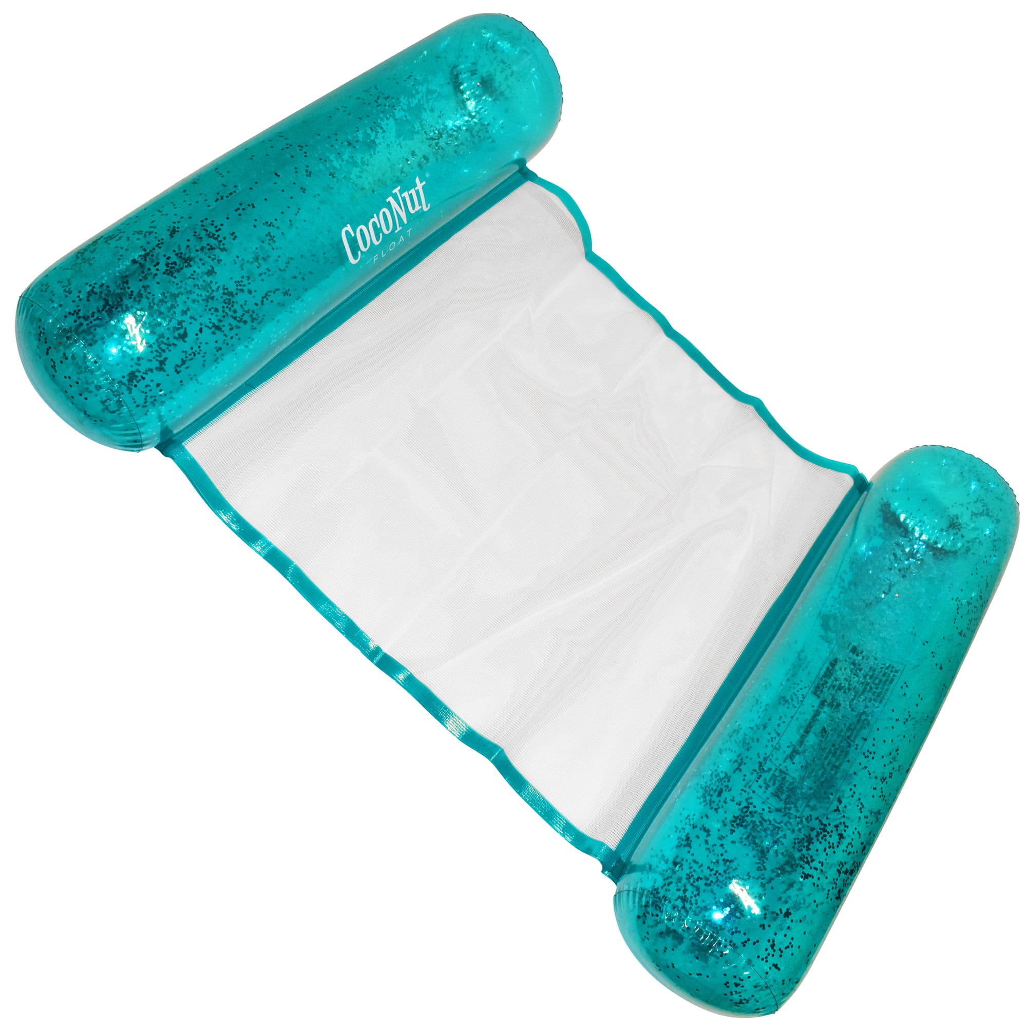 CocoNut Float 4ft. Aqua Glitter Hammock Pool Lounger