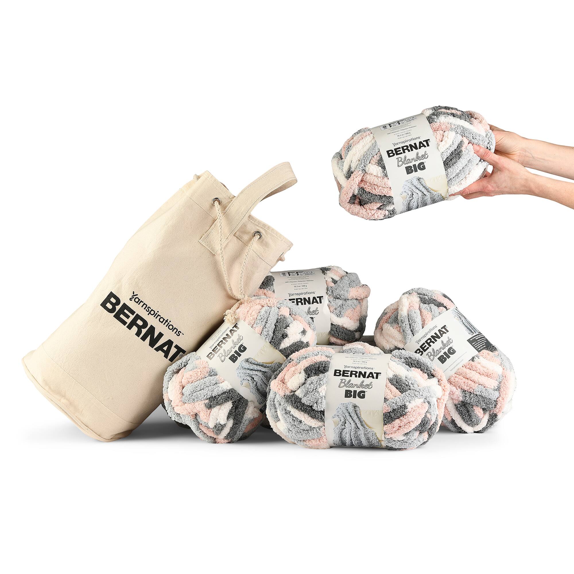 8 Pack Bernat® Blanket Big™ Yarn with Bag