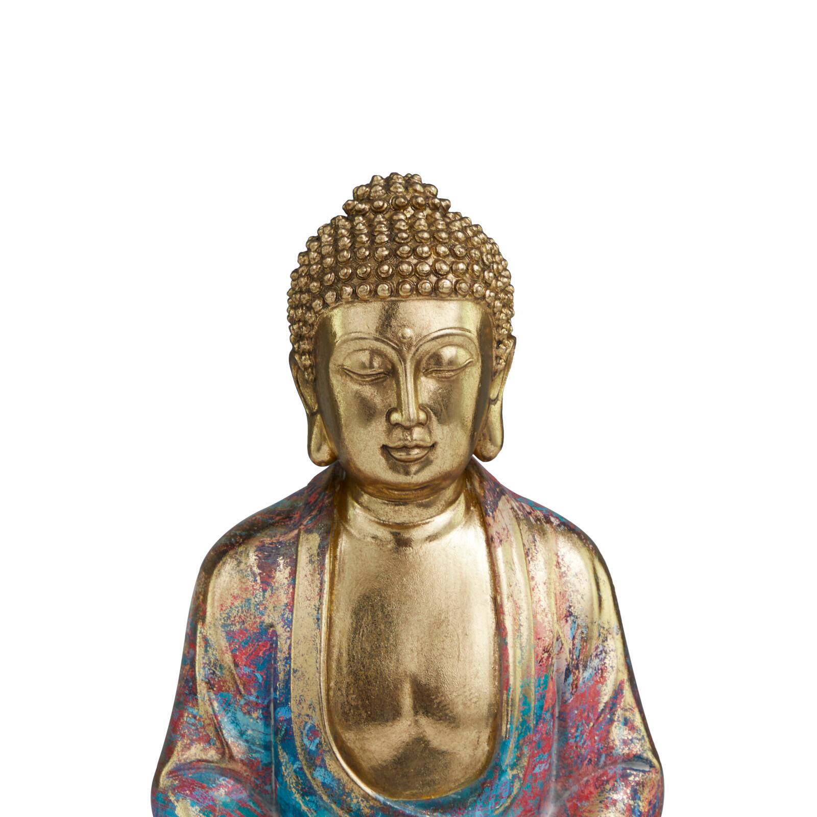 The Novogratz 12.5" Golden Artistic Buddha Tabletop Sculpture