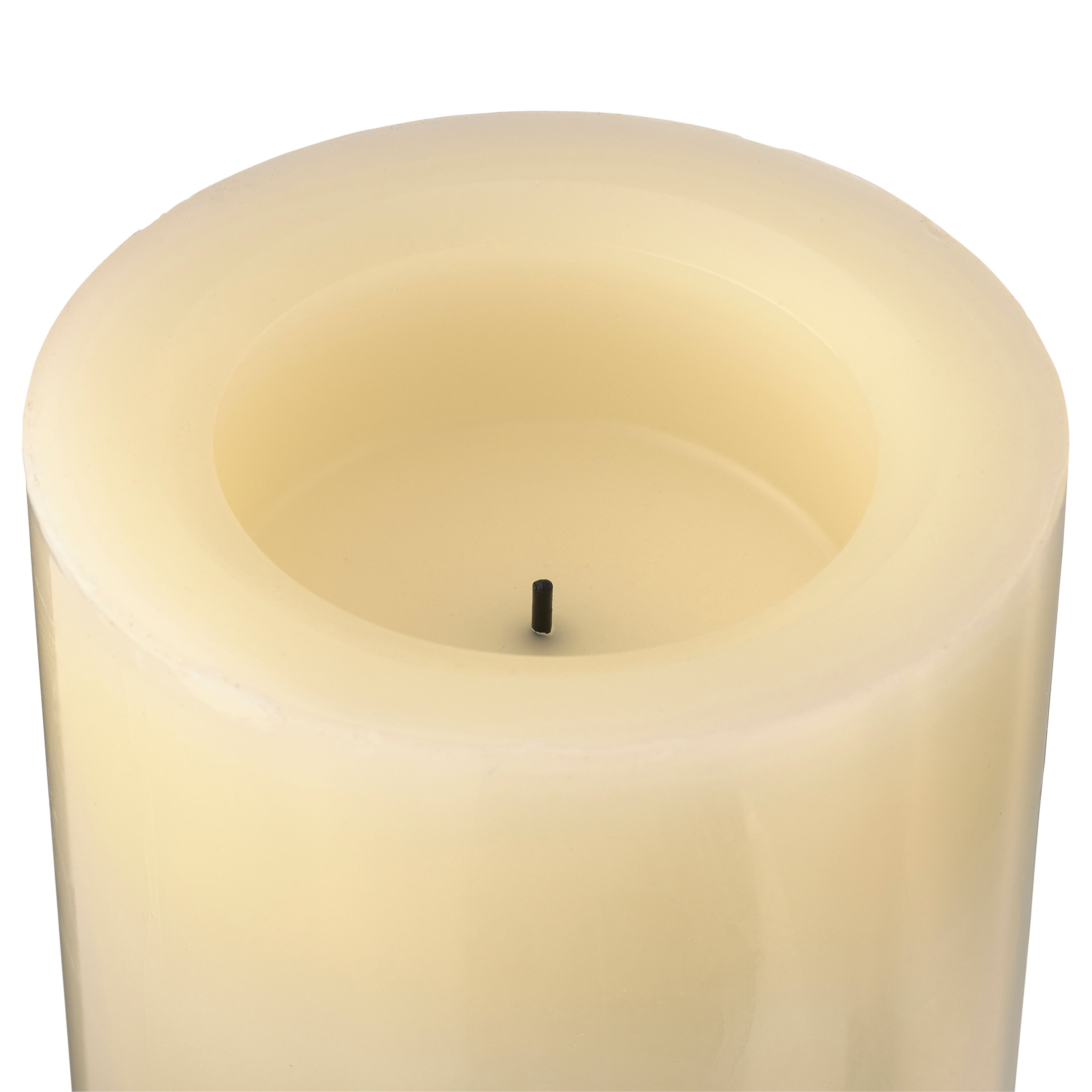 8 Pack: 4" x 8" Cream Real Wax Flameless LED Candle by Ashland®