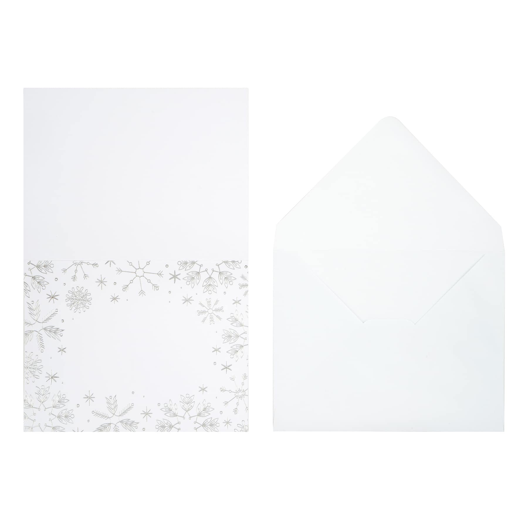 4.25&#x22; x 5.5&#x22; Snowflake Cards &#x26; Envelopes, 24ct. by Recollections&#x2122;