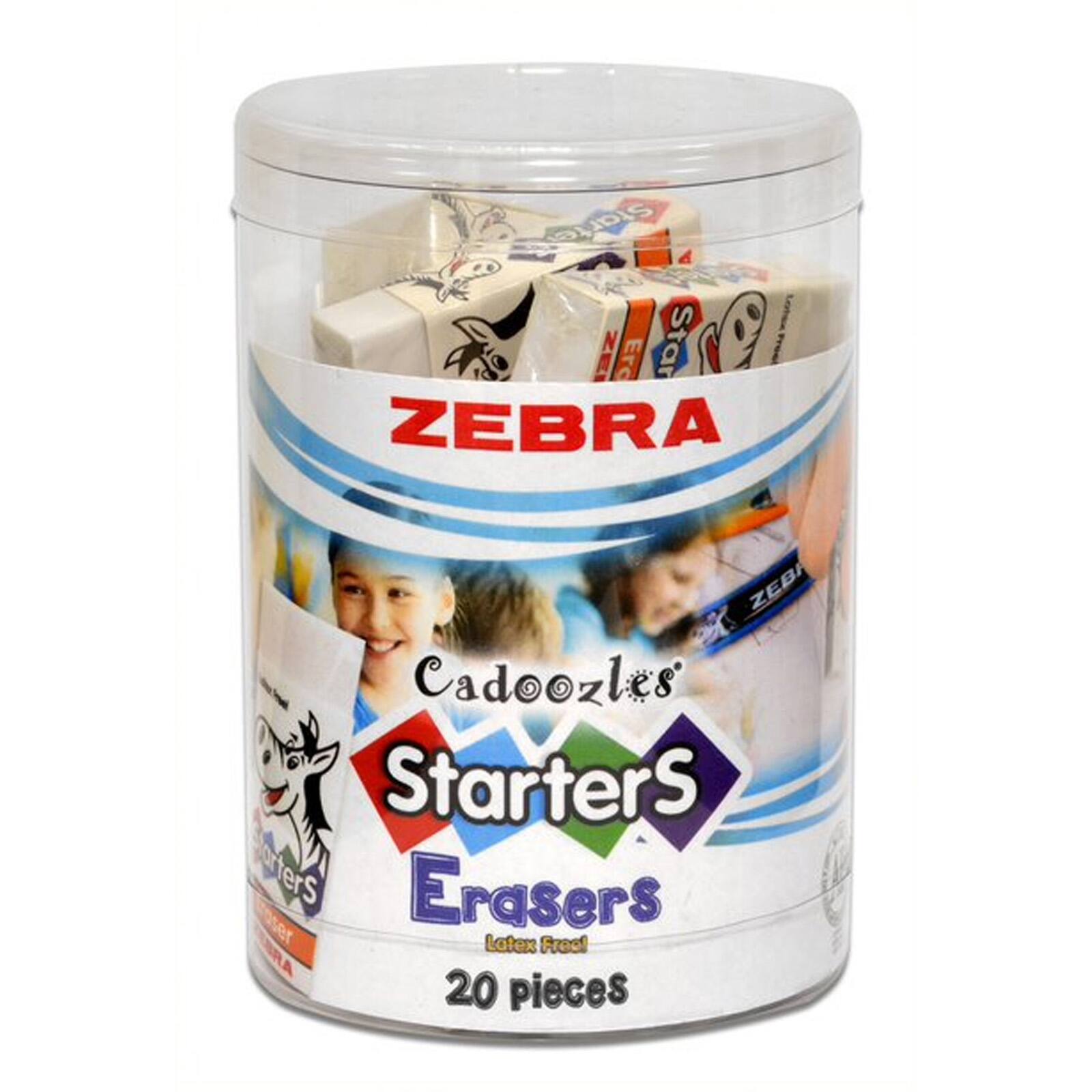 Zebra Cadoozles® Starters Block Erasers, 20ct. Michaels