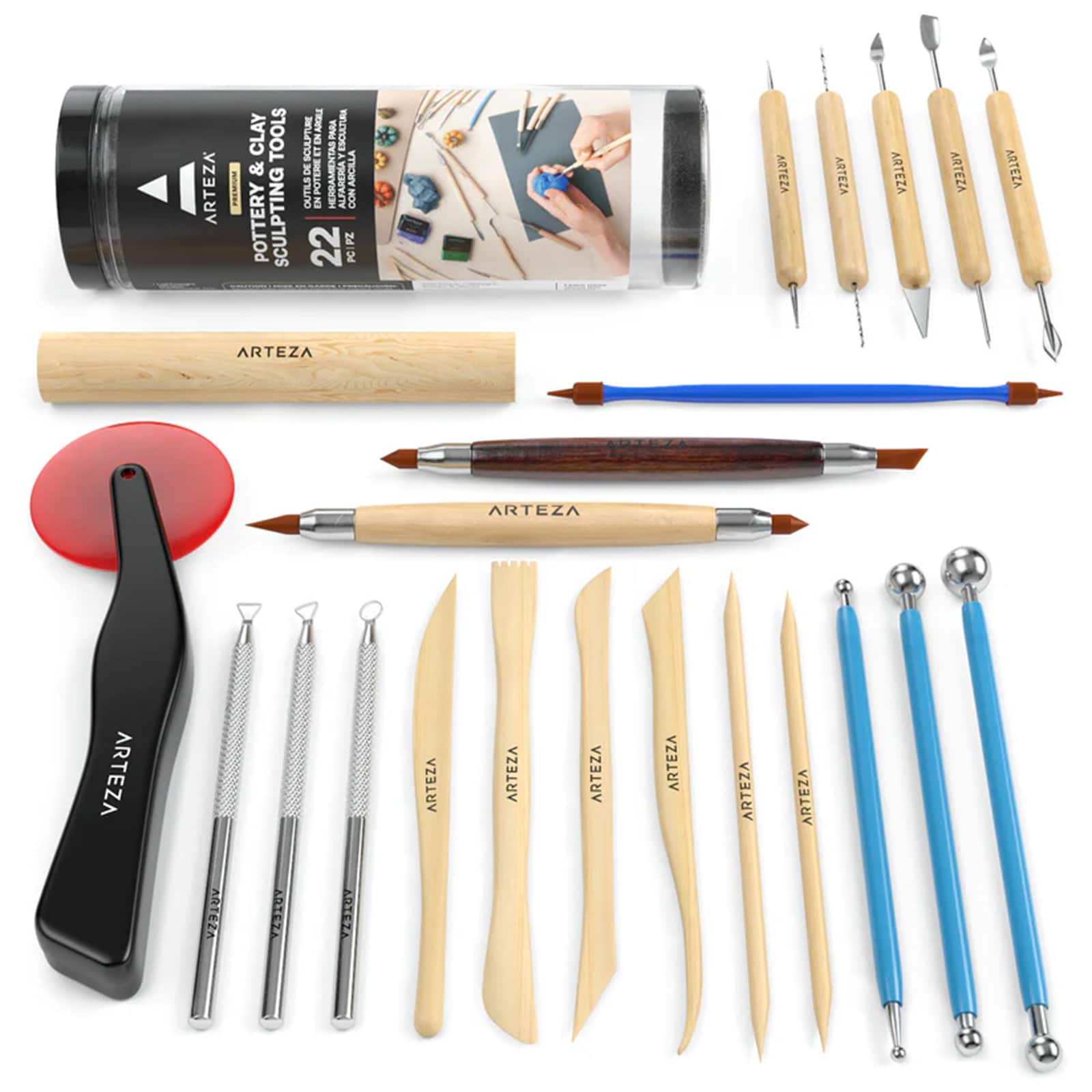 Arteza&#xAE; 22-Piece Sculpting Tools Set