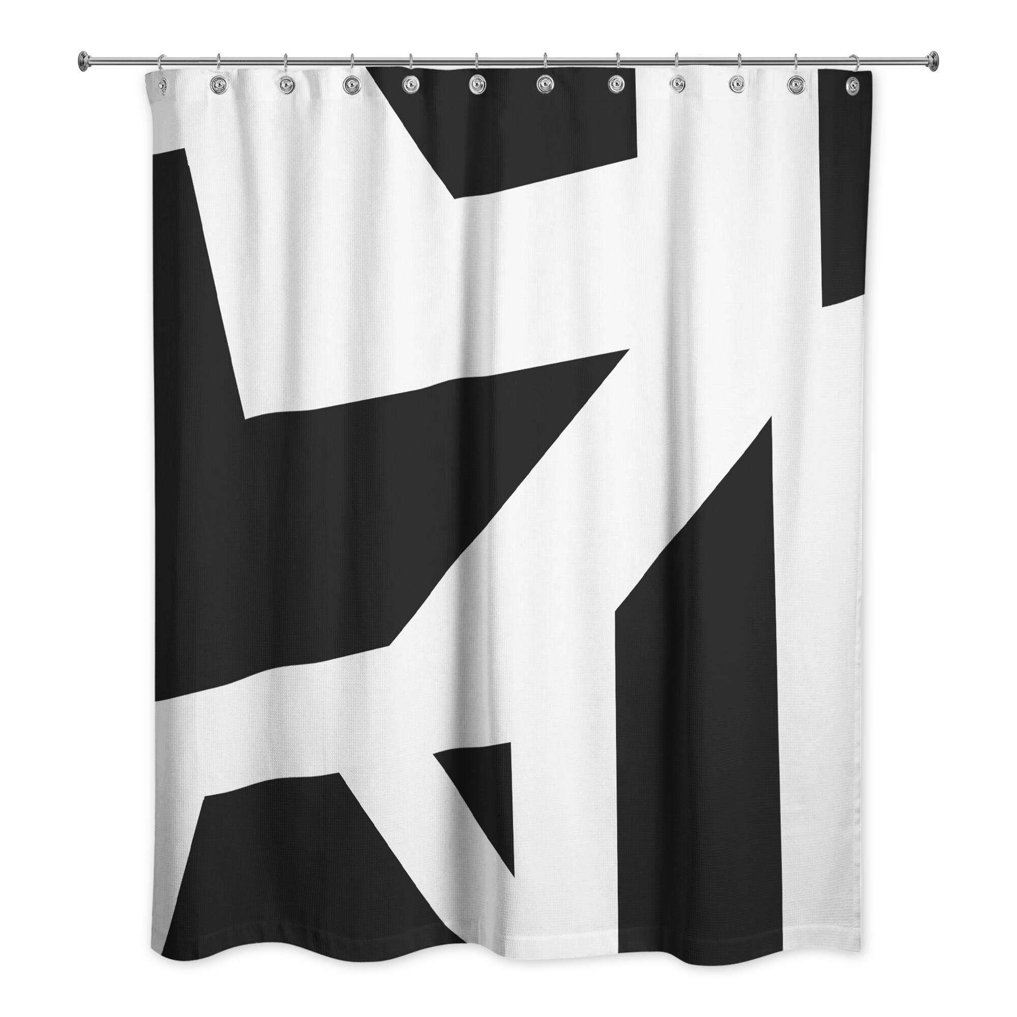 Geo Blocks Shower Curtain