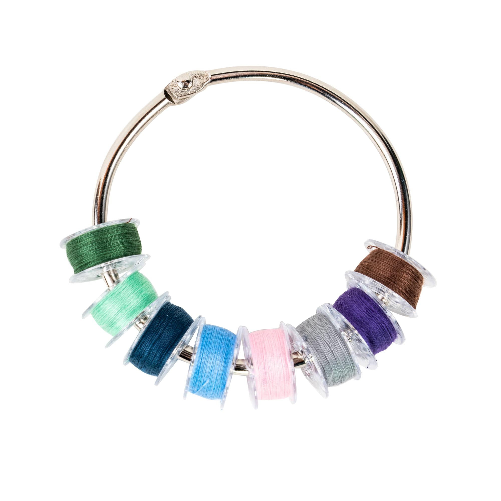 SINGER® Class 66 Sewing Bobbin & Storage Rings Set, Black & White