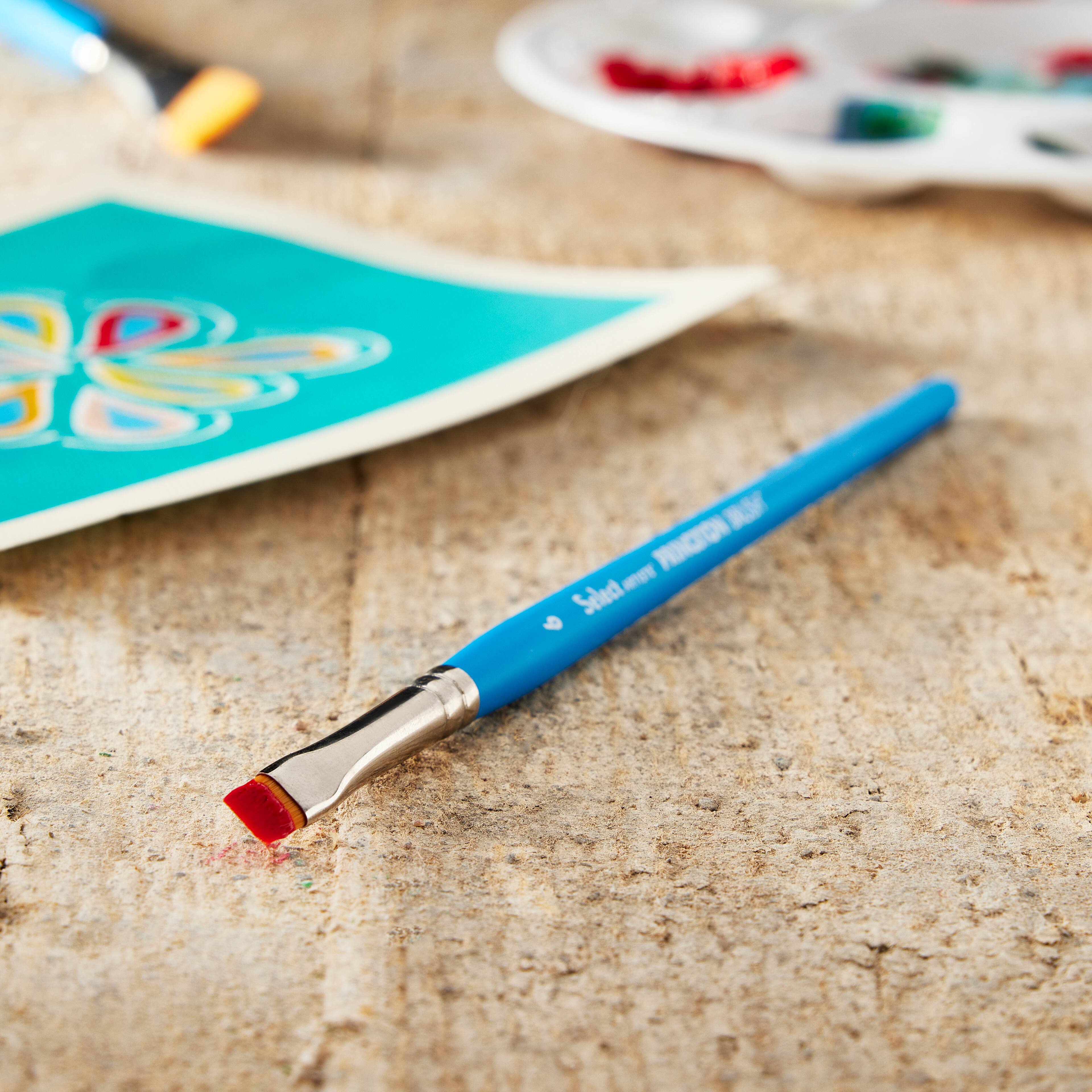 Princeton™ Select™ Artiste Series 3750 Short Handle Chisel Blender Brush