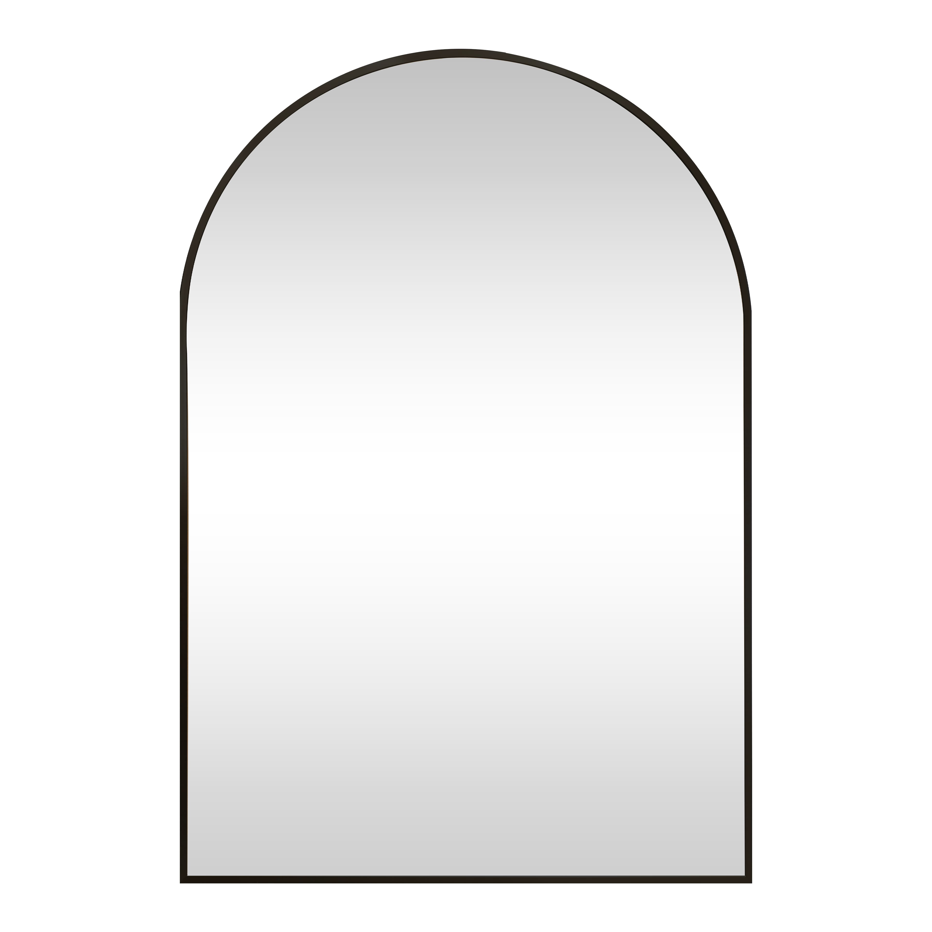 20" x 30" Black Arch Decorative Mirror by Ashland®