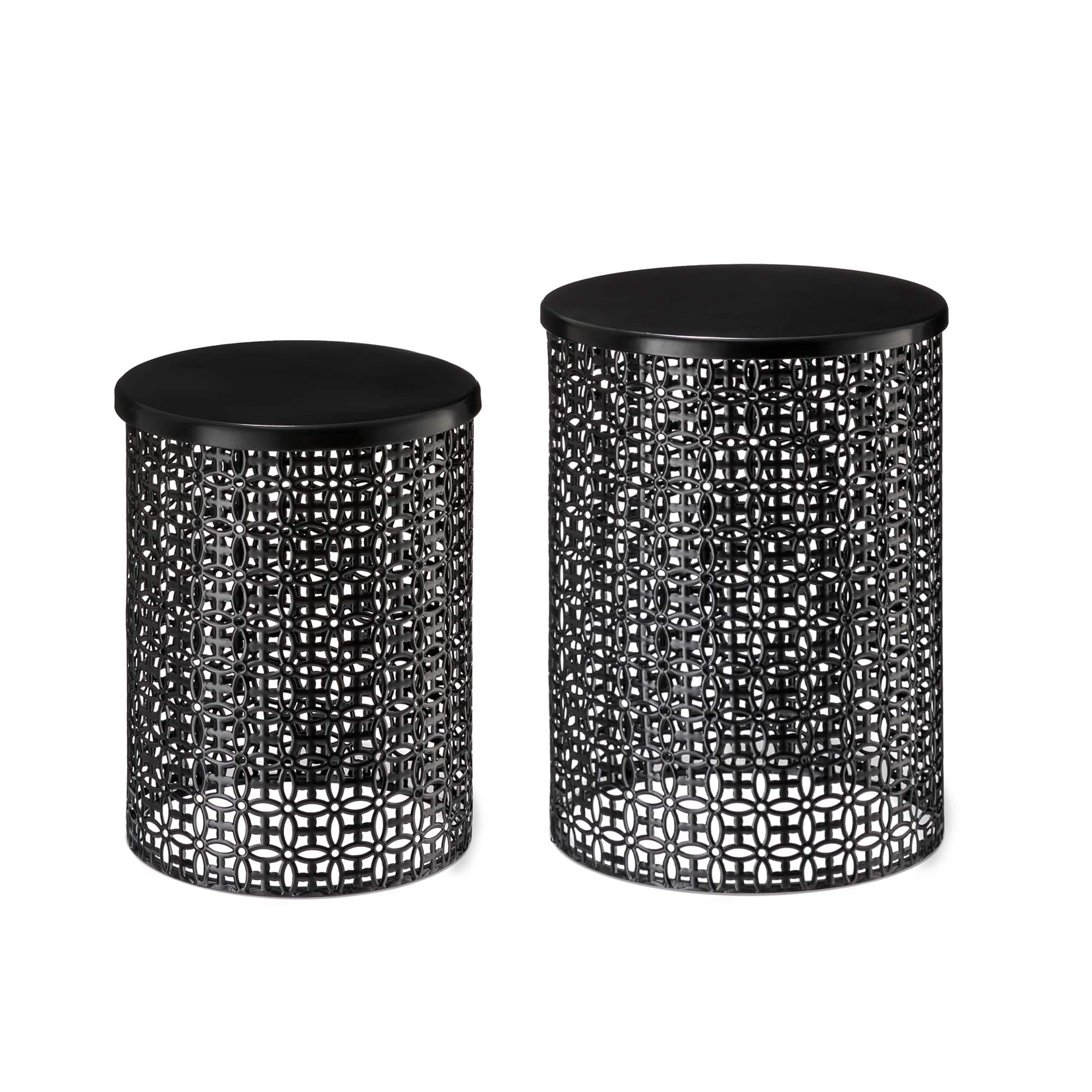 Glitzhome® Multi-Functional Metal Accent Table Set