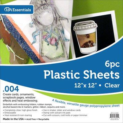 PA Essentials .004" 12" x 12" Clear Plastic Sheets | Michaels