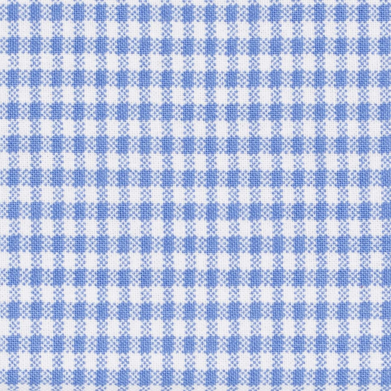 Blue &#x26; White Plaid Cotton Fabric by Loops &#x26; Threads&#x2122;