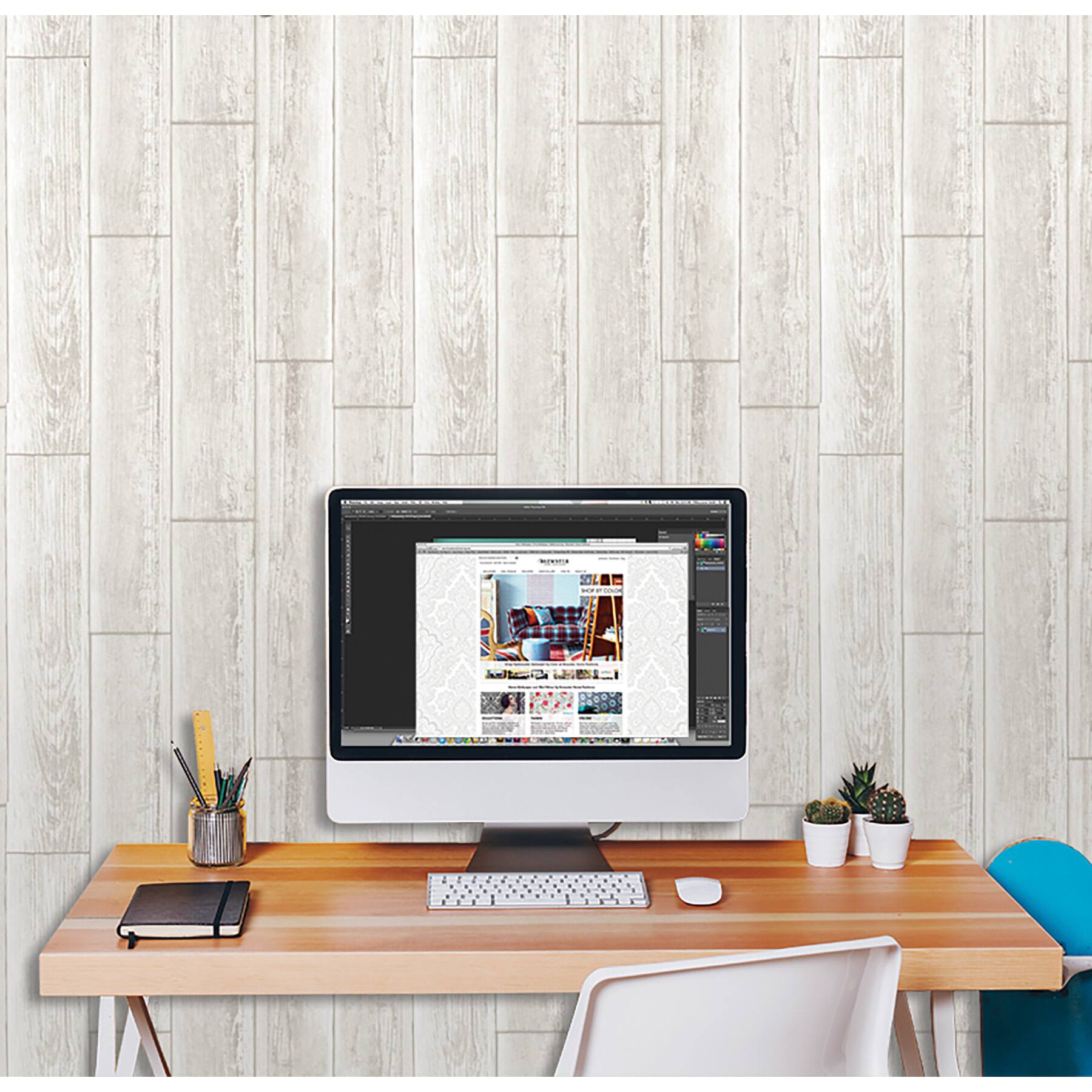 NuWallpaper Serene Cream Peel & Stick Wallpaper