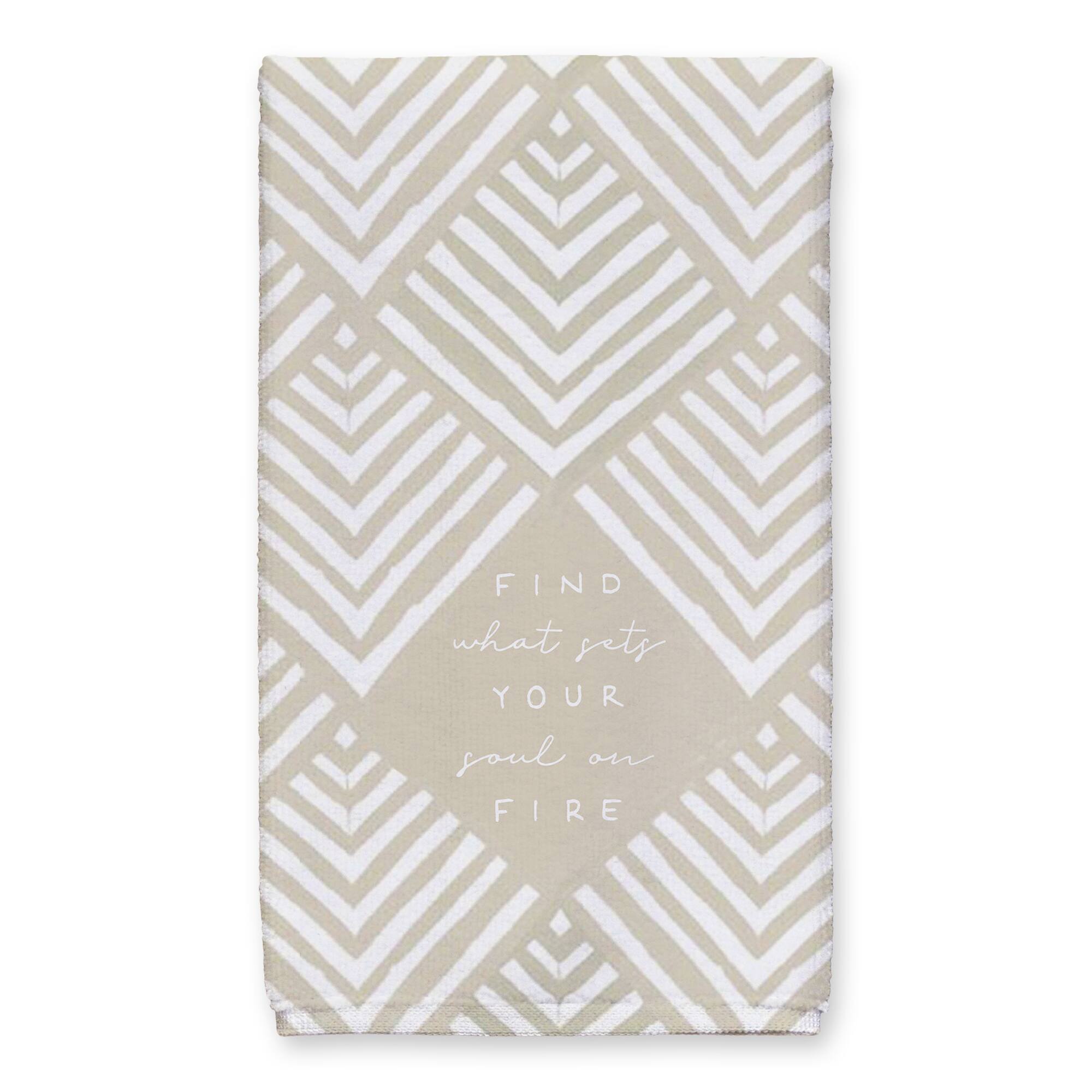 Soul On Fire Tea Towel Set Kitchen Towels Michaels