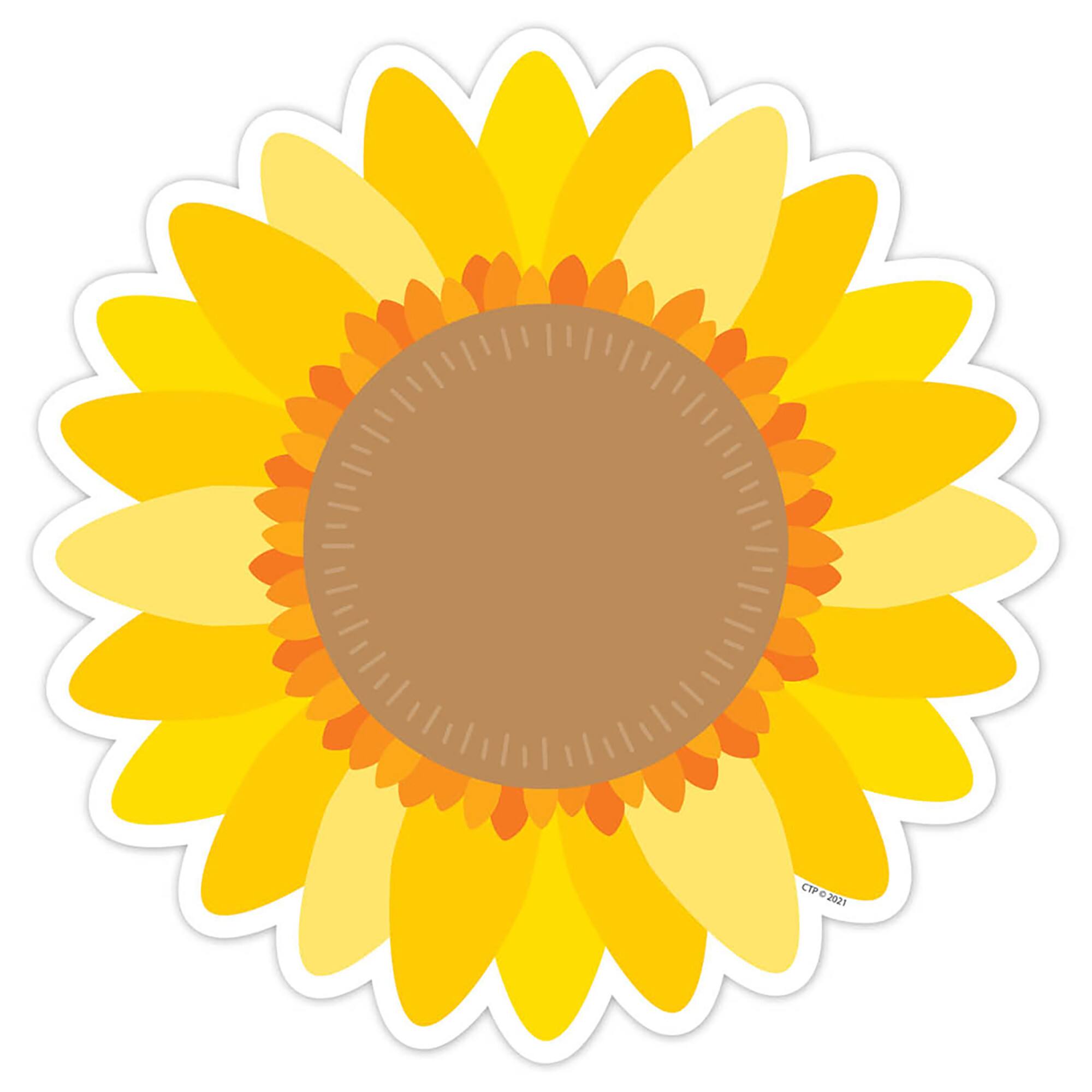 Creative Teaching Press® 6" Sunflower Designer Cut-Outs, 3 Packs of 36