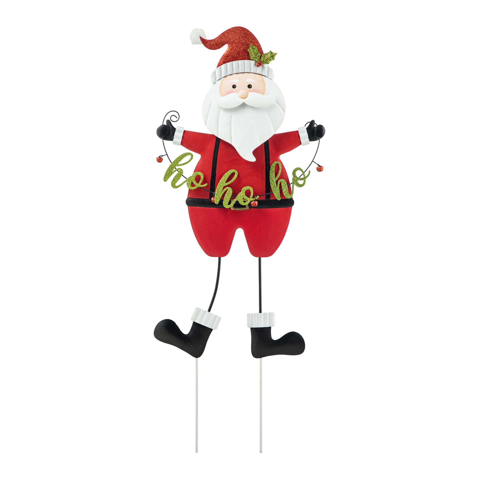 Glitzhome&#xAE; 36&#x22; Metal Santa HOHOHO Yard Stake