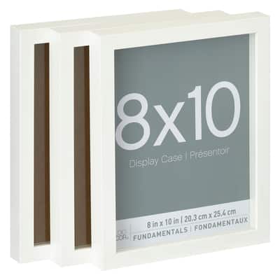 3-Pack White 8"" x 10"" Shadow Boxes, Fundamentals By Studio Décor® image