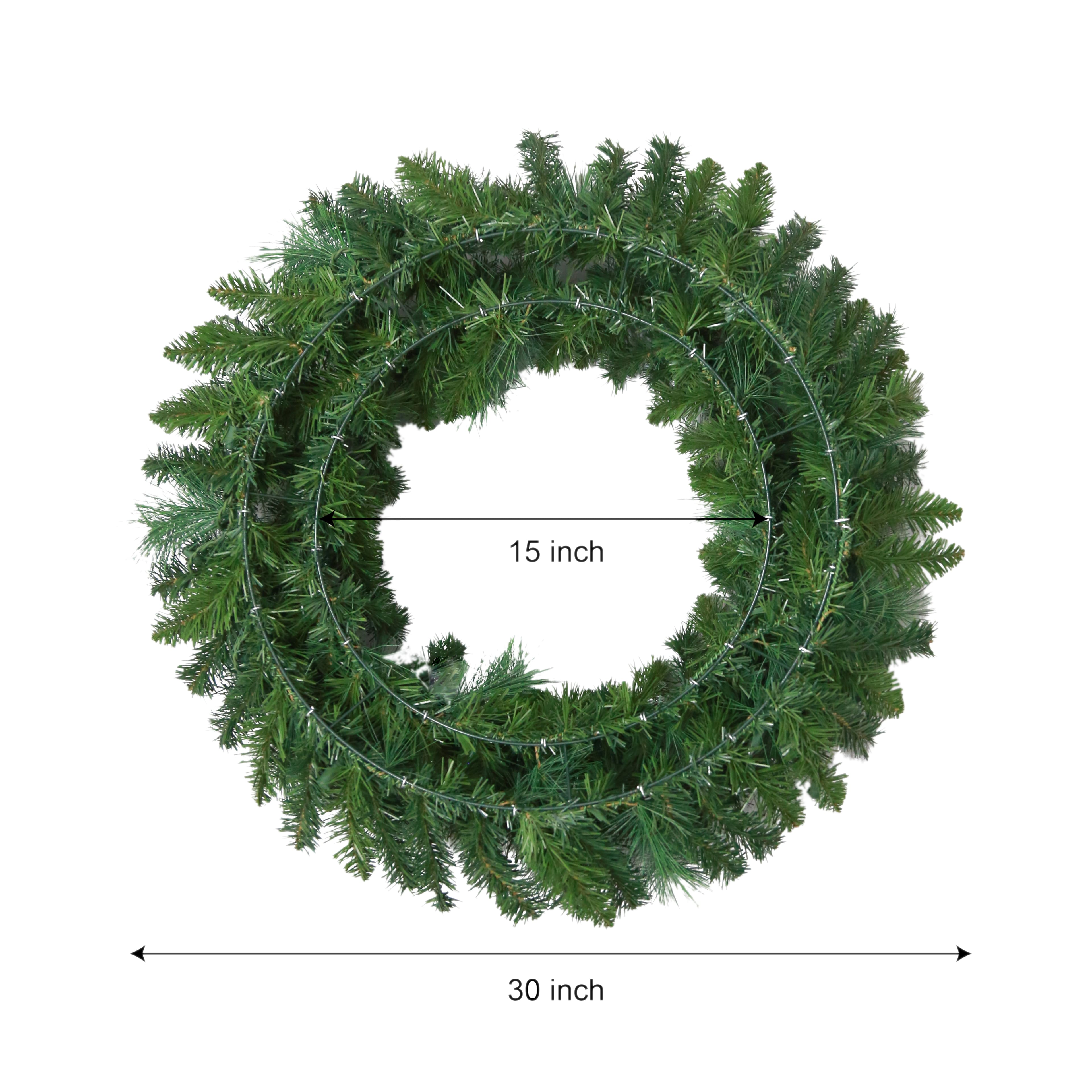 30&#x22; Pre-Lit Mixed Pine Wreath by Ashland&#xAE;