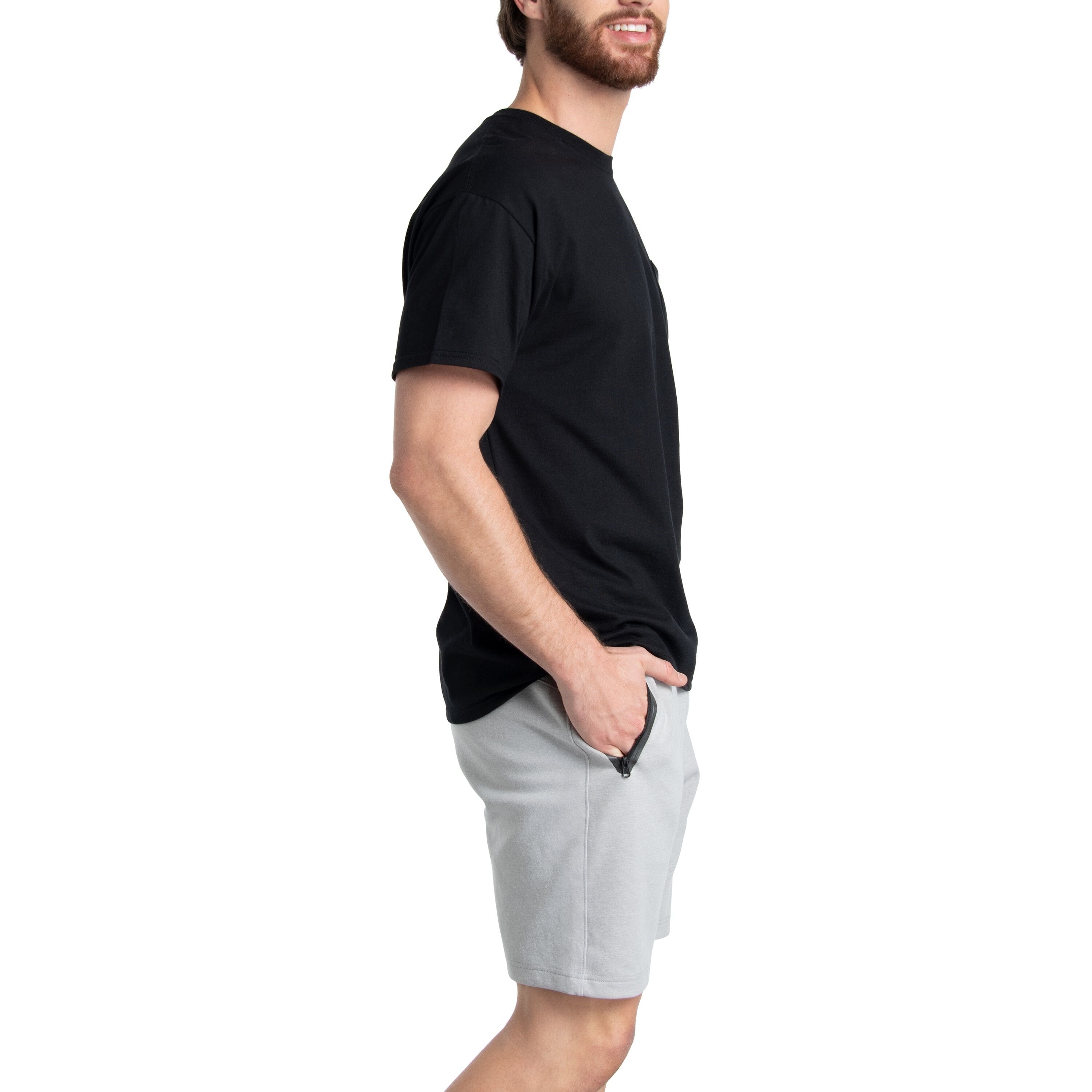 Fruit of the Loom EverSoft Mens Short Sleeve Pocket T-Shirt 2 Pack