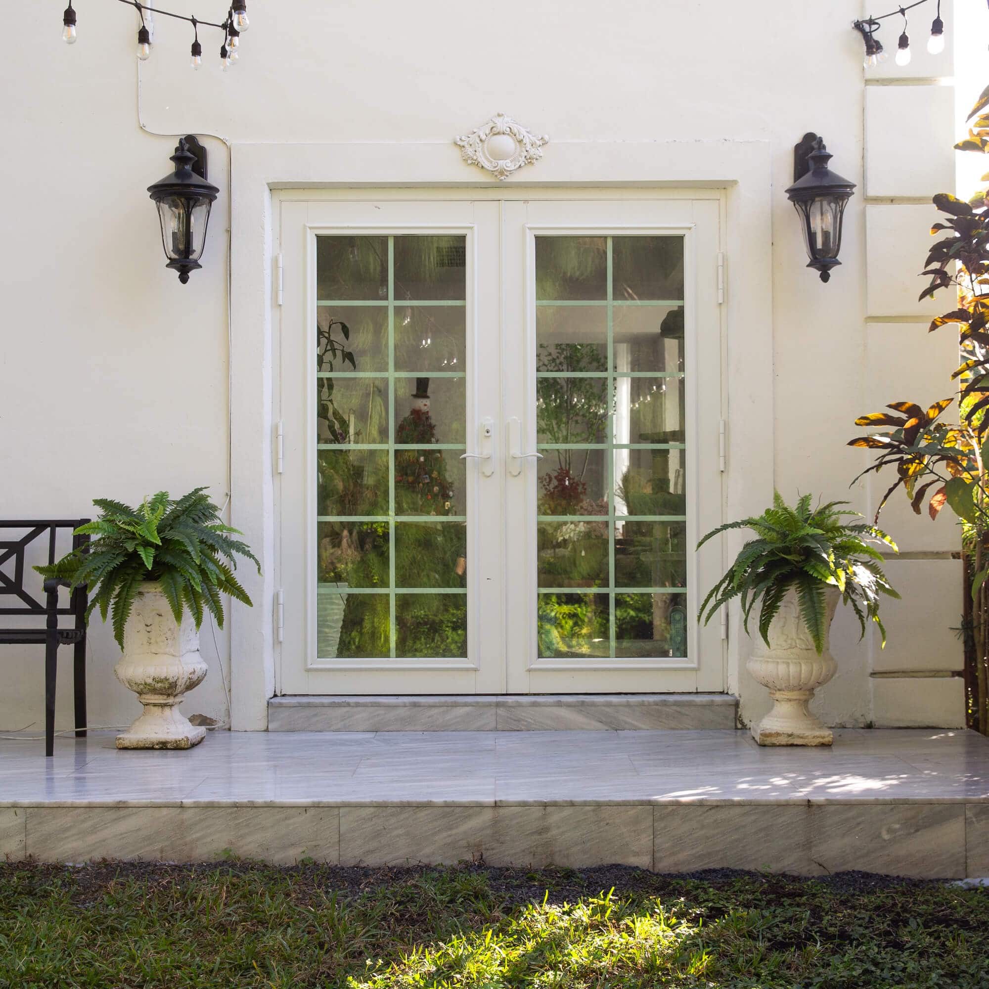 40" UV-Resistant Artificial Boston Ferns, 2ct.