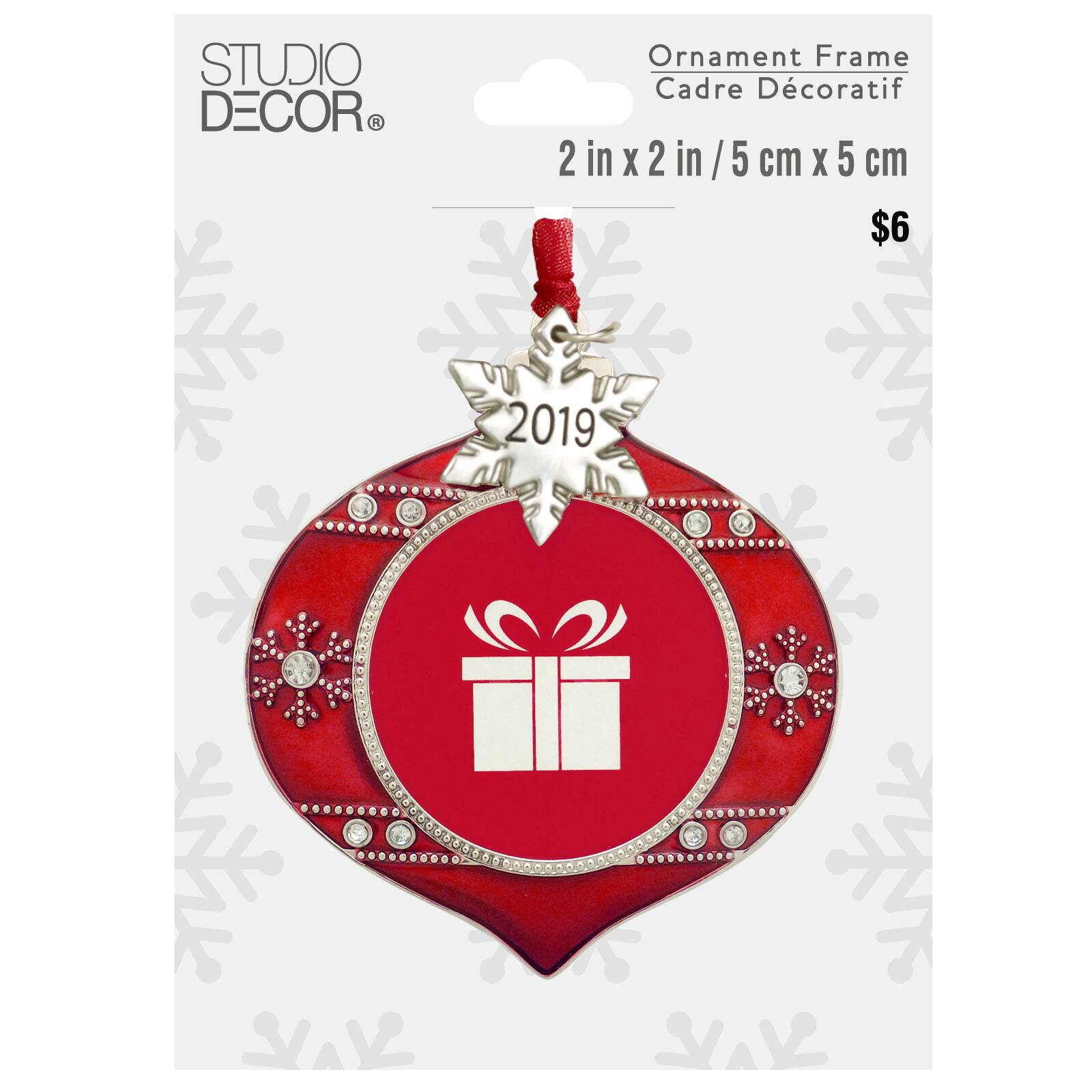 2014 STUDIO DECOR GRAPE VINE ORNAMENT FRAME 4 X 4 INCHES NEW