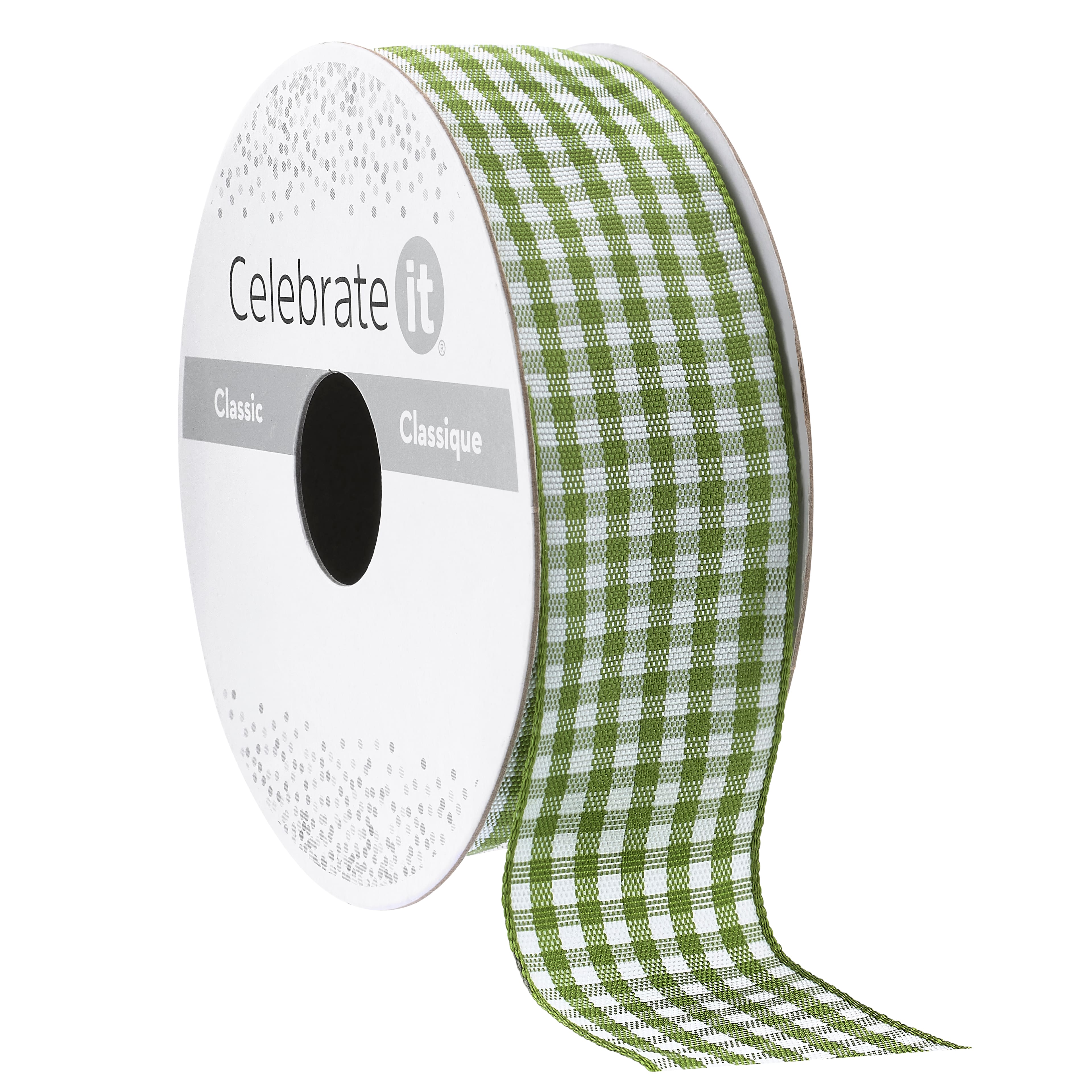 1" x 5yd. Gingham Ribbon by Celebrate It® Classic