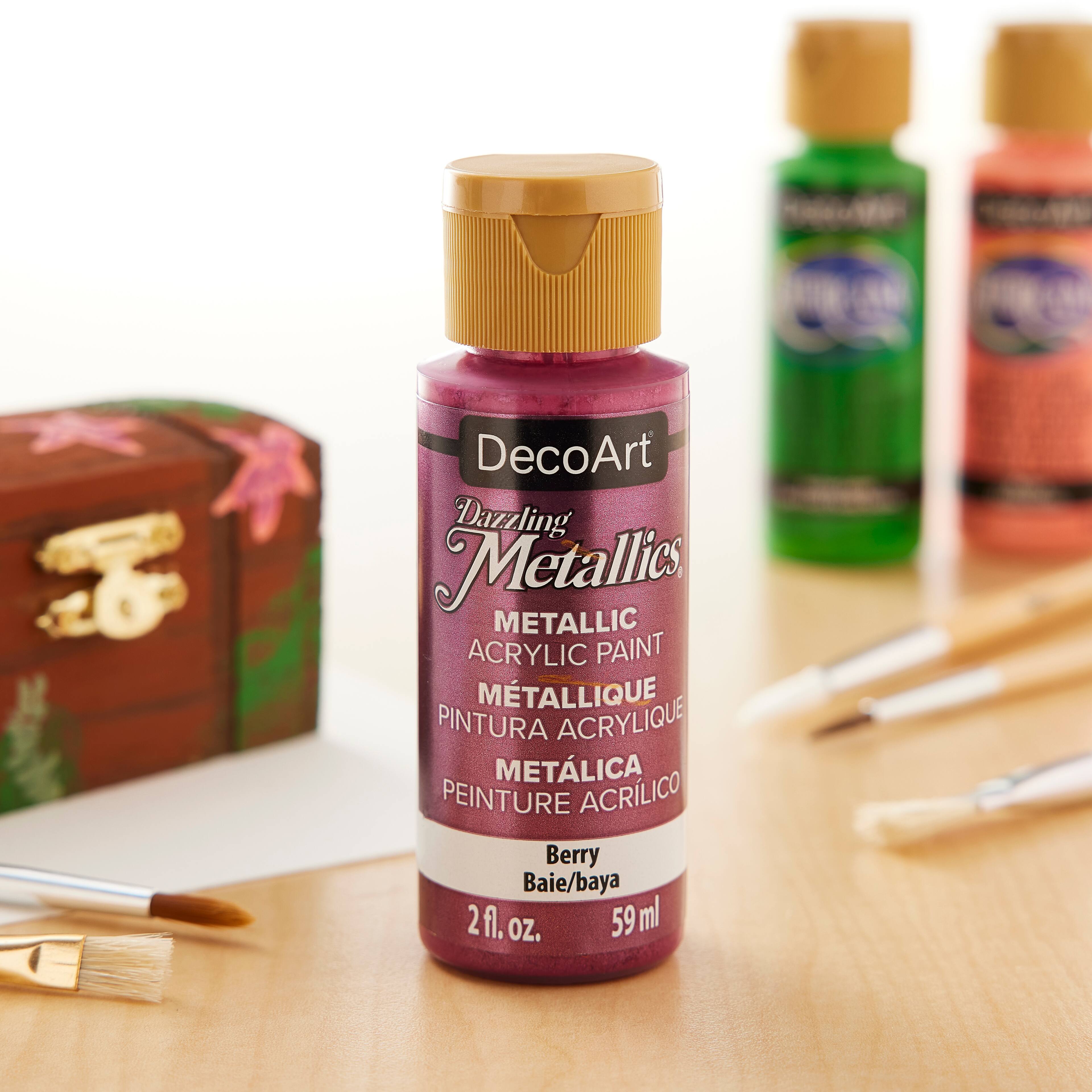 12 Pack: DecoArt® Dazzling Metallics® Paint, 2oz.