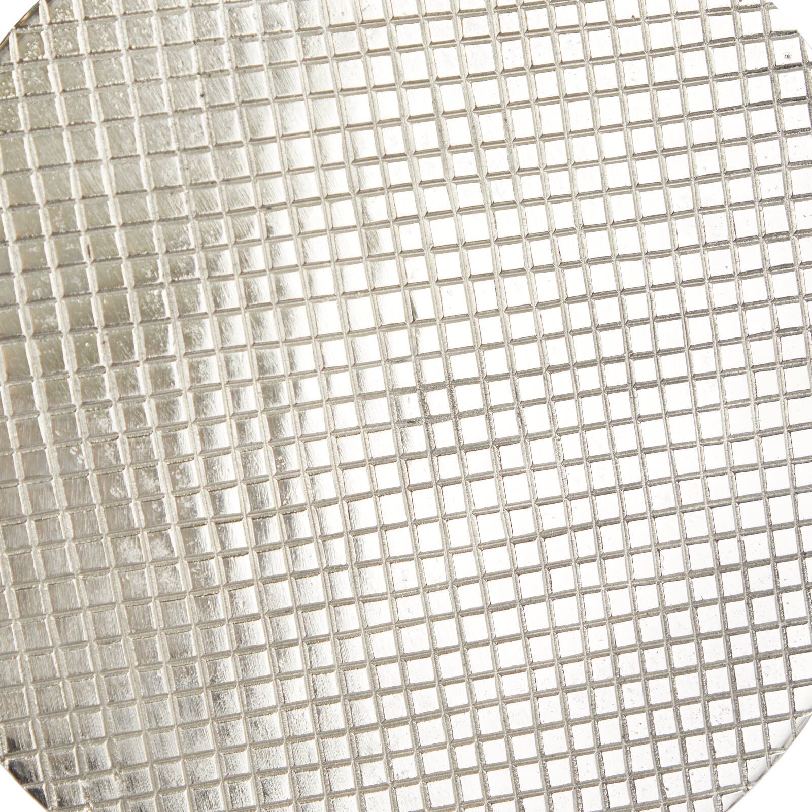 Silver Aluminum Modern Wall Decor, Set of 3 11", 13", 15"