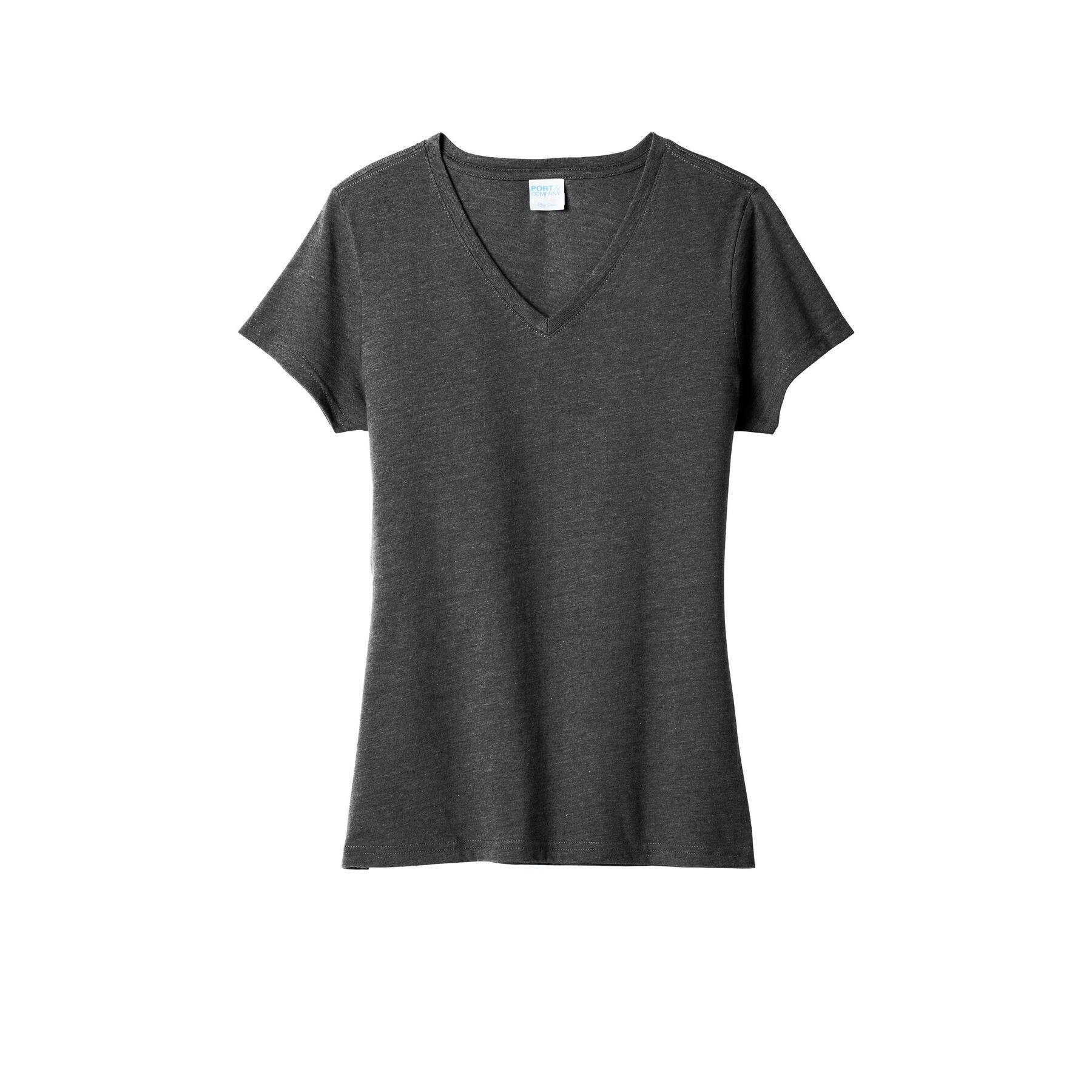 Port & Company® Ladies Fan Favorite Blend V-Neck T-Shirt