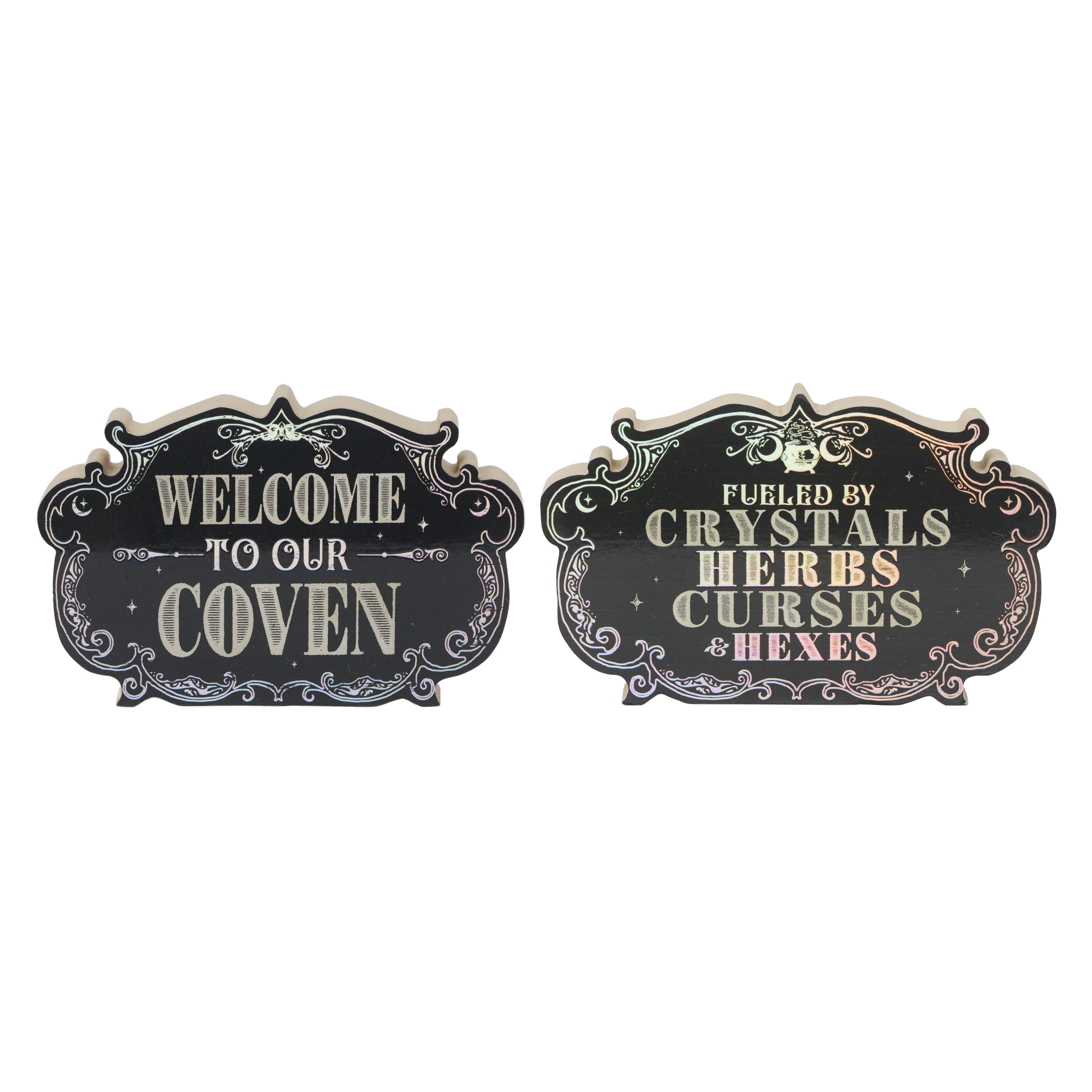 Assorted 8&#x22; Witch Tabletop Sign by Ashland&#xAE;, 1pc.
