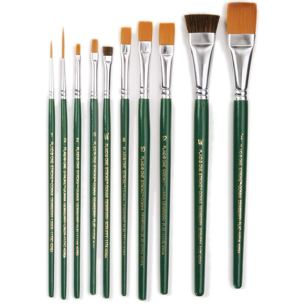 Plaid&#xAE; One Stroke Brush Set, 10ct.