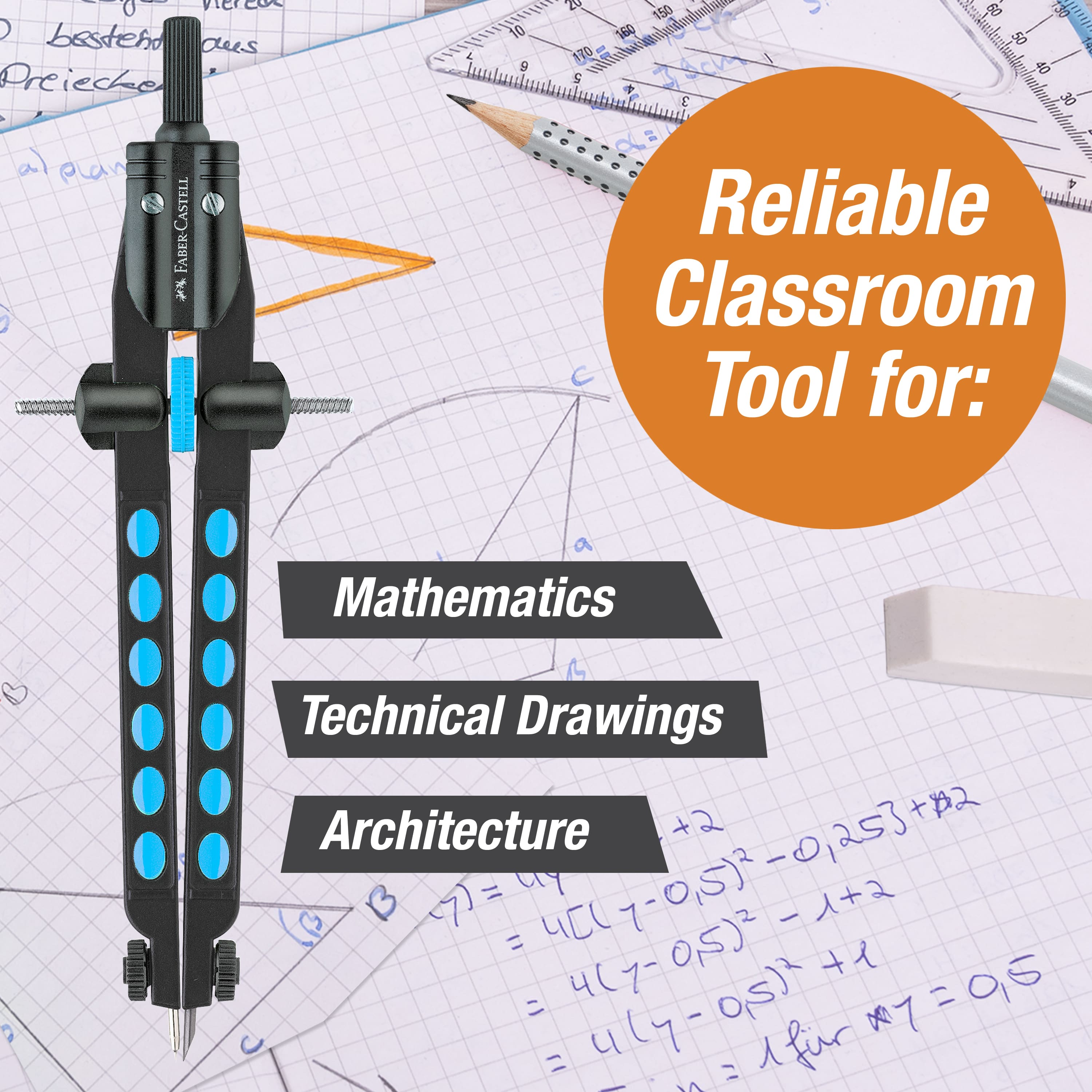 Faber-Castell&#xAE; Pearl Blue Quickset Compass