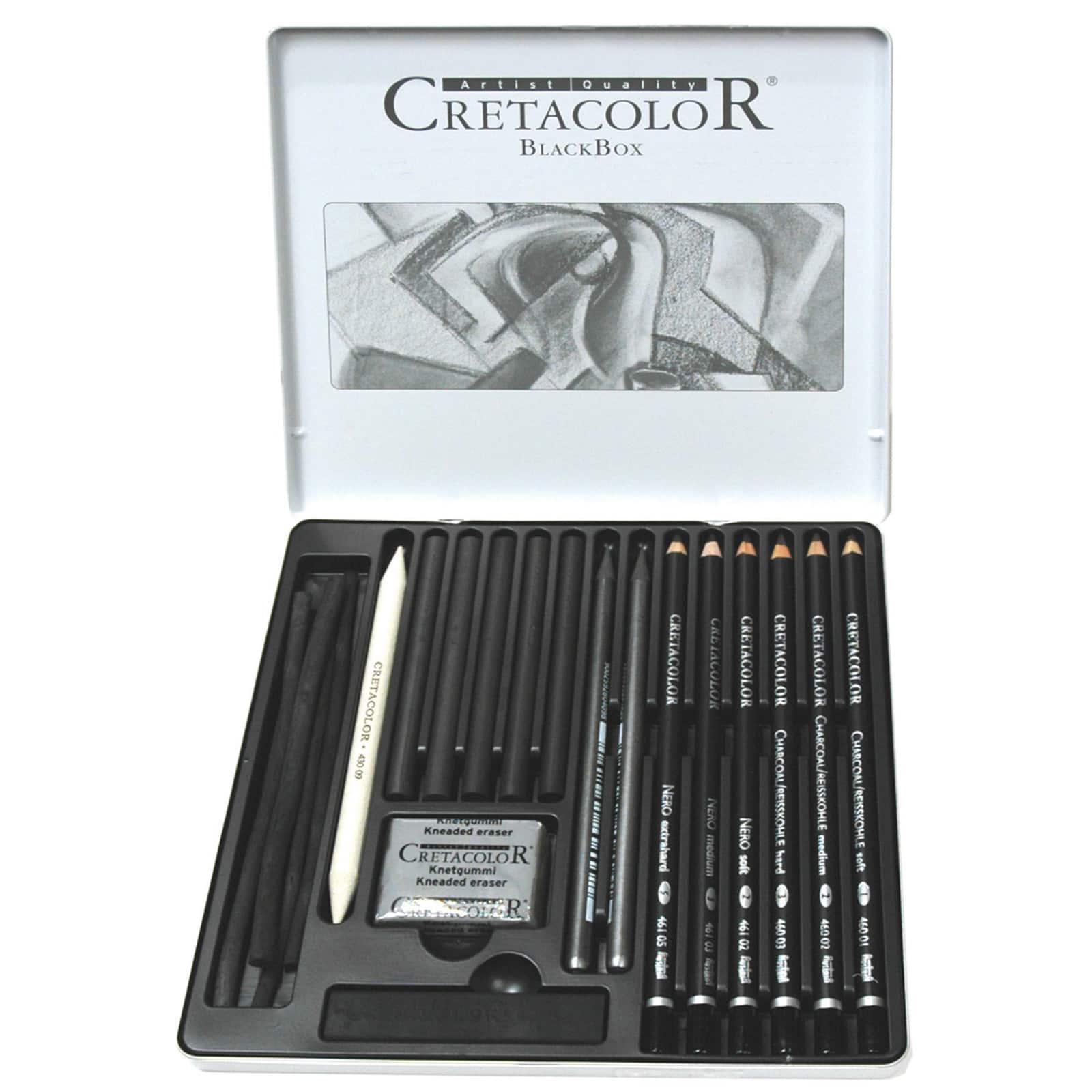 Cretacolor&#xAE; 20 Piece Black Box Drawing Set
