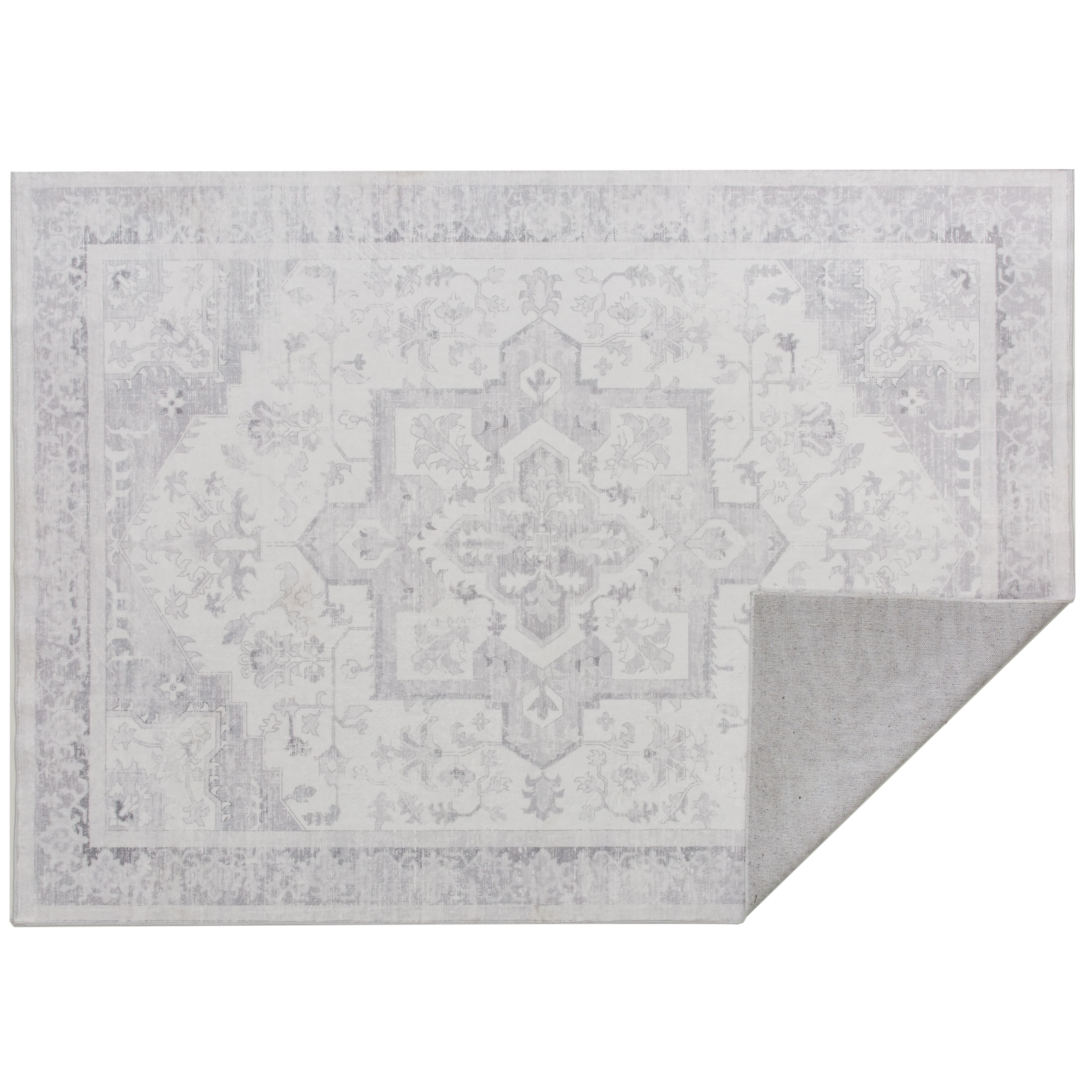 Gray Traditional Washable Area Rug by Ashland&#xAE;