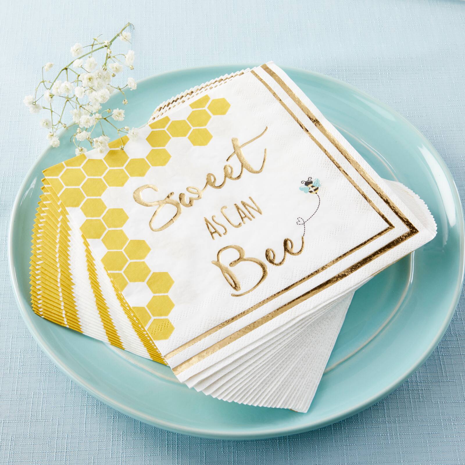 Kate Aspen&#xAE; Sweet As Can Bee Paper Beverage Napkins, 60ct.