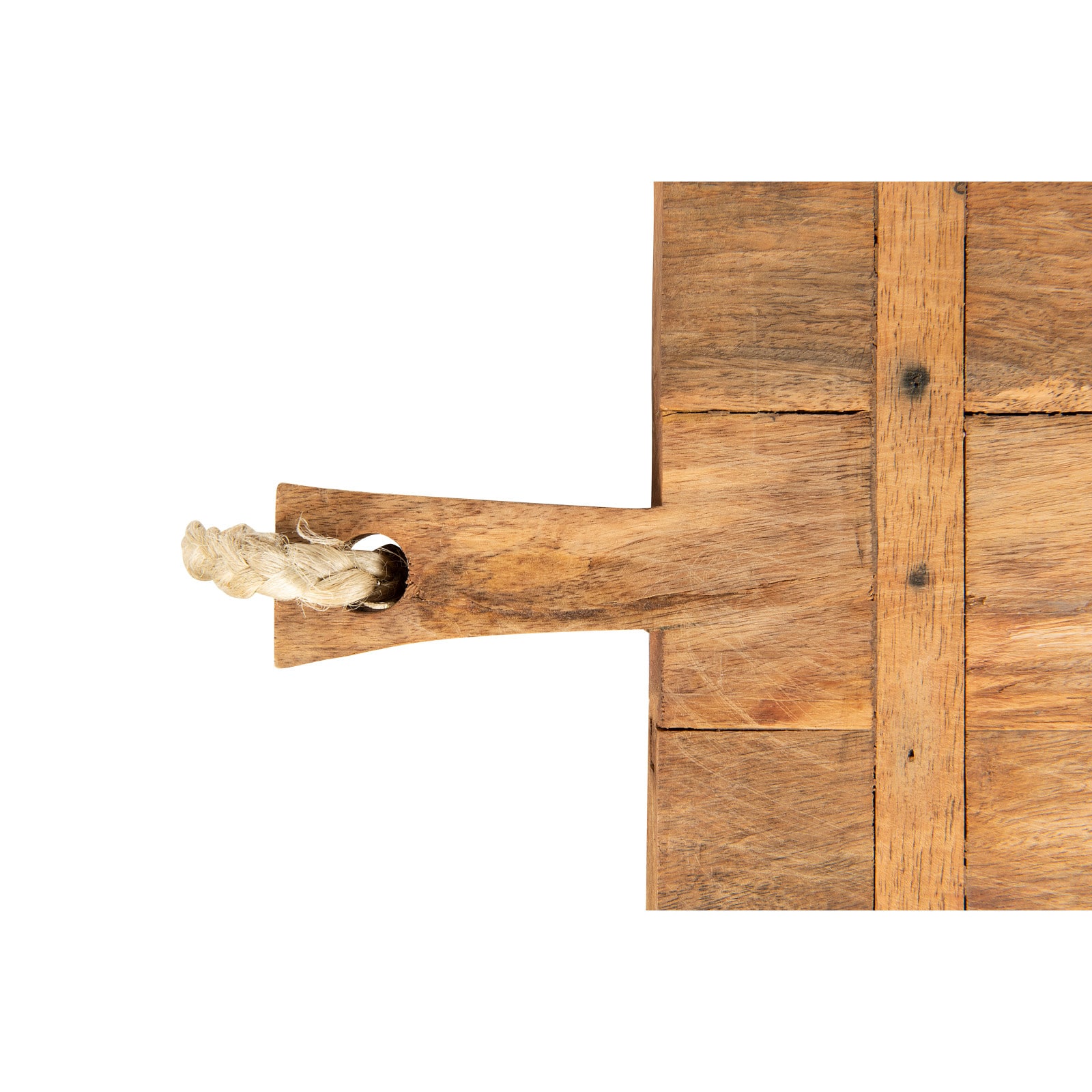 Hello Honey® 18" Mango Wood Cheese Board with Rope on Handle