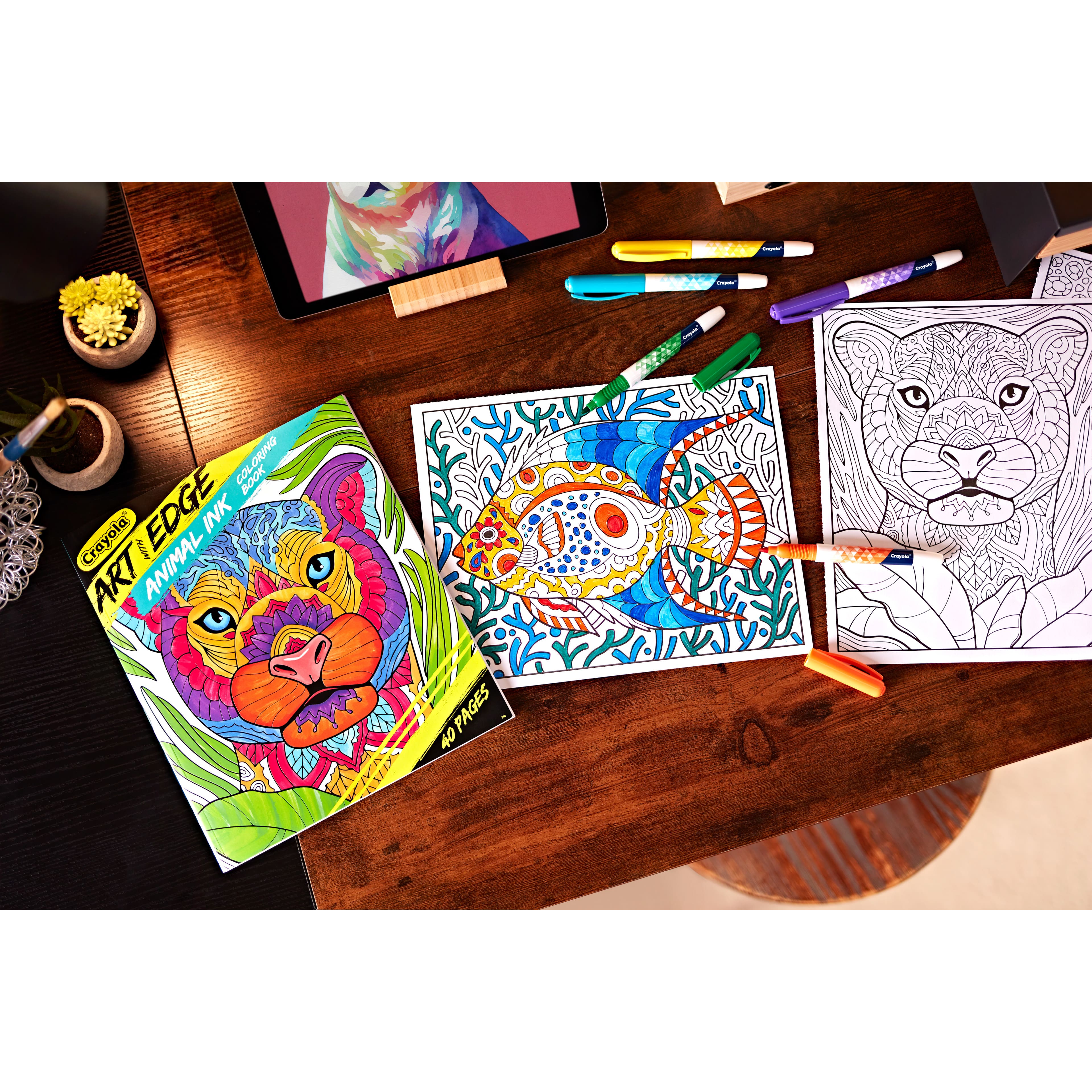 Crayola&#xAE; Art With Edge Animal Ink Coloring Book