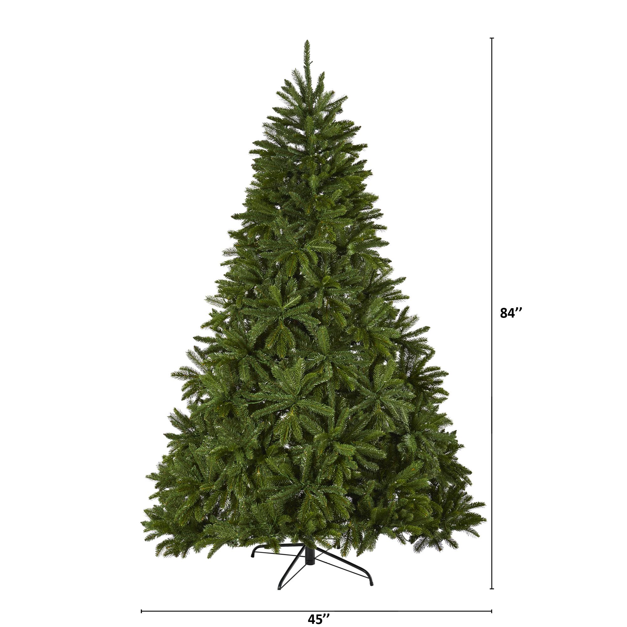 7ft. Pre-Lit Sierra Spruce Artificial Christmas Tree, Clear LED Lights