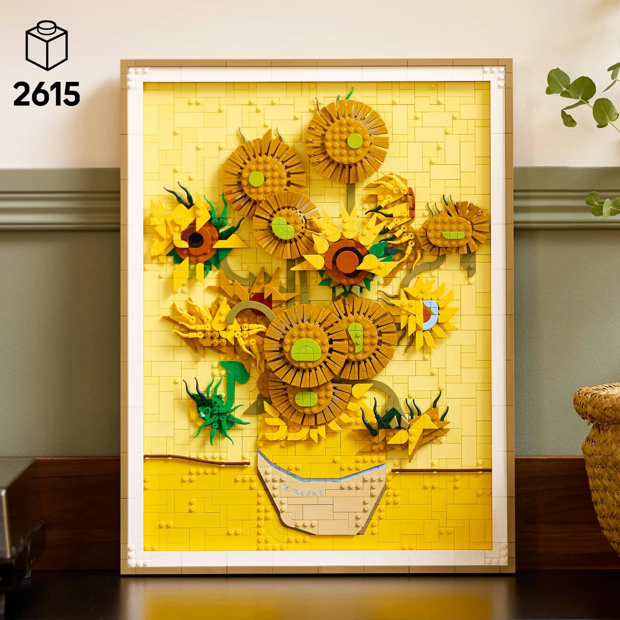 LEGO&#xAE; Art Vincent van Gogh &#x2013; Sunflowers Wall Artwork Building Set 31215