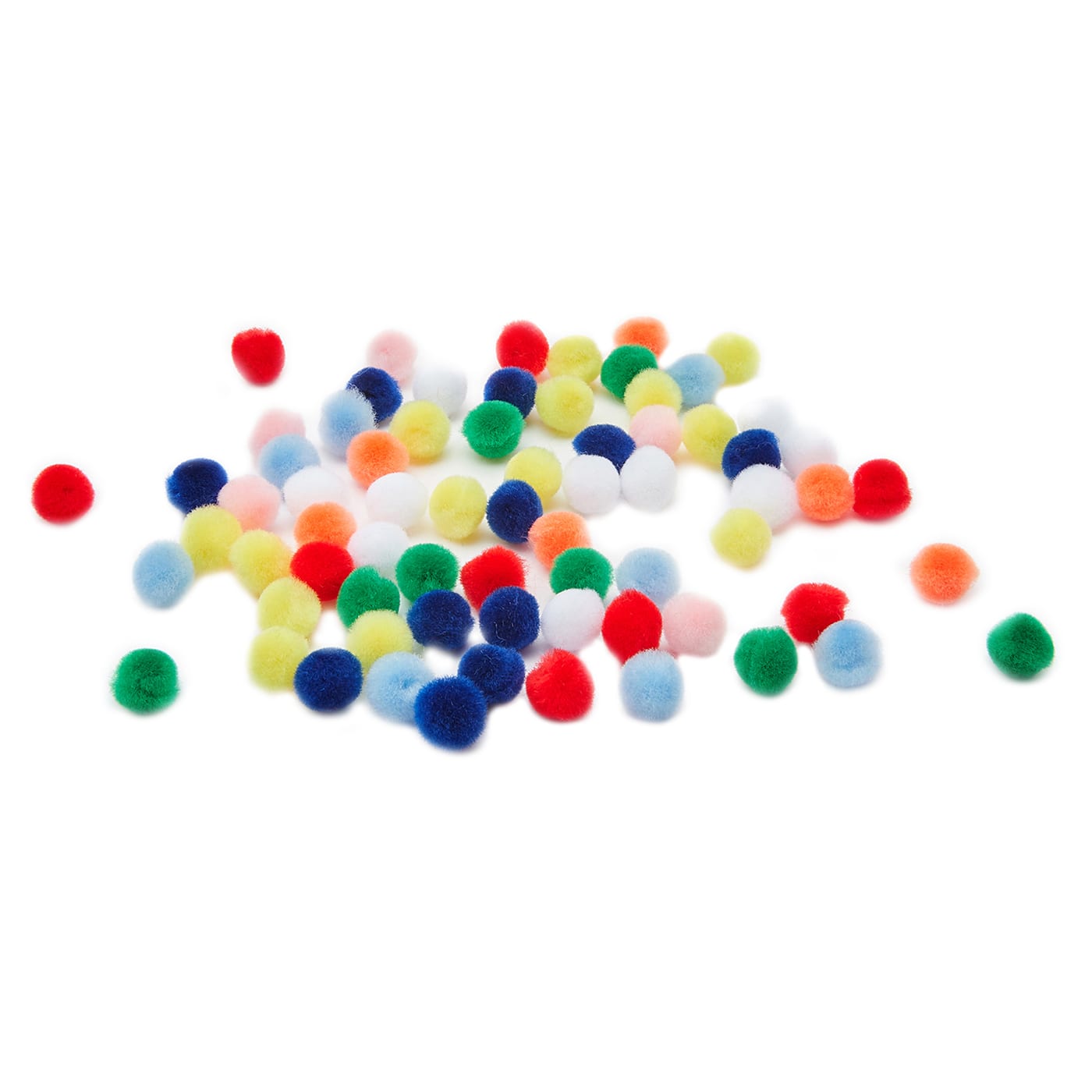 24 Packs: 65 ct. (1,560 total) 1/2" Multicolor Pom Poms by Creatology™