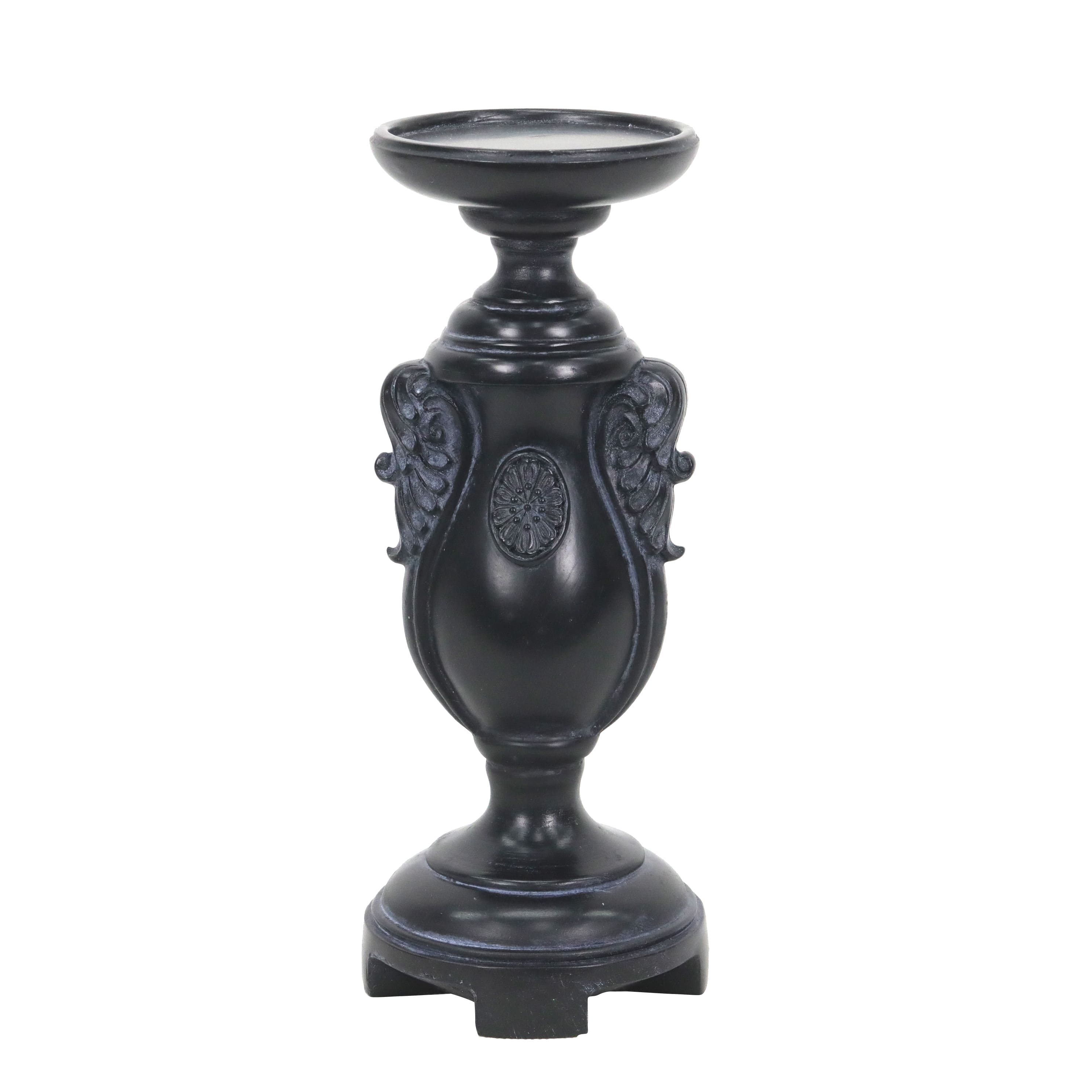 Black Scrollwork Pillar Candle Holder by Ashland&#xAE;