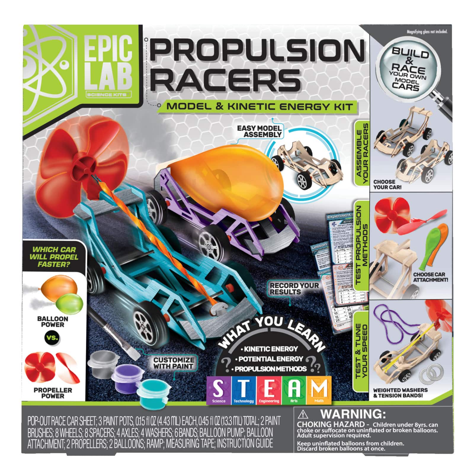 ArtSkills&#xAE; Epic Lab Propulsion Racer STEM Kit