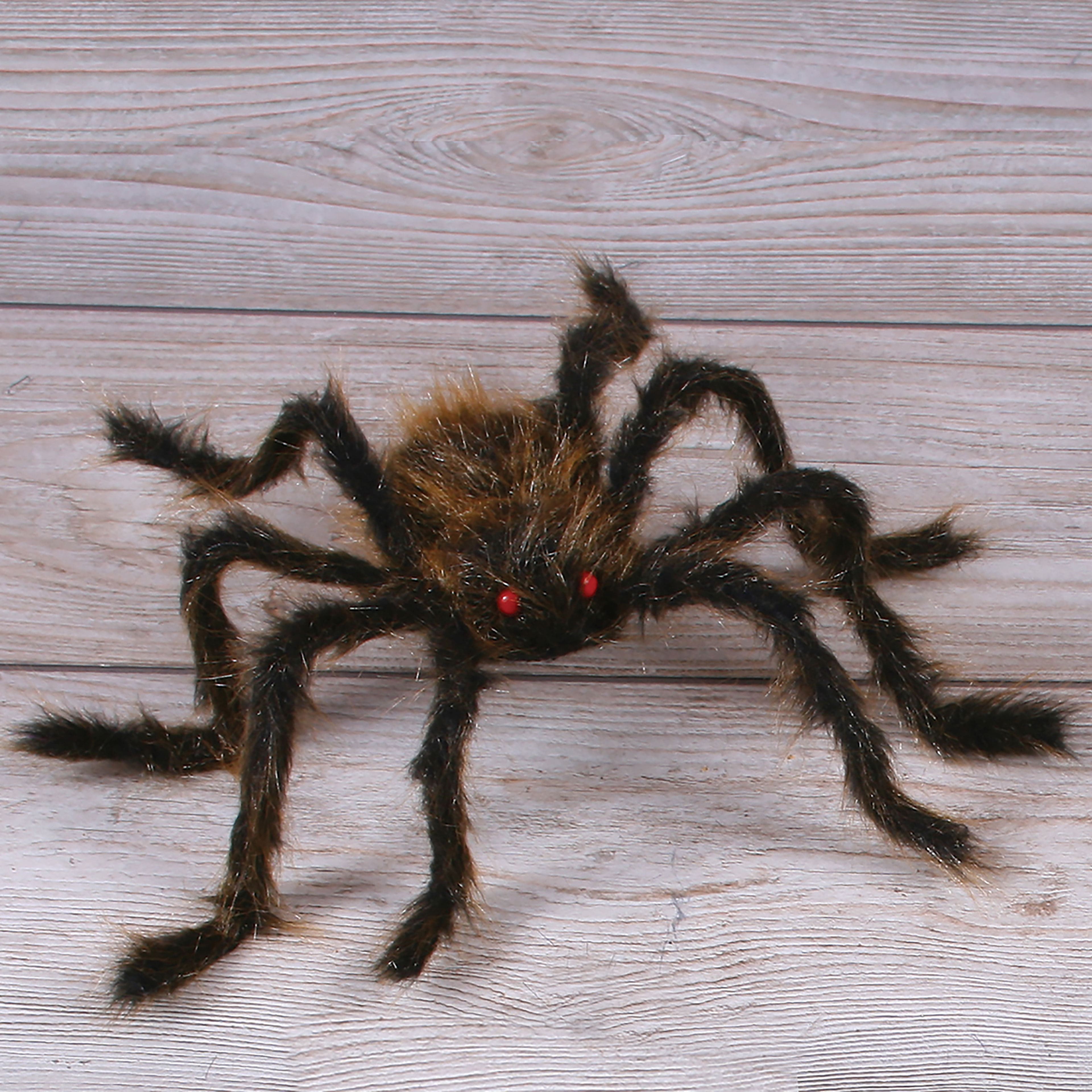 30" Brown Hairy Poseable Spider by Ashland®